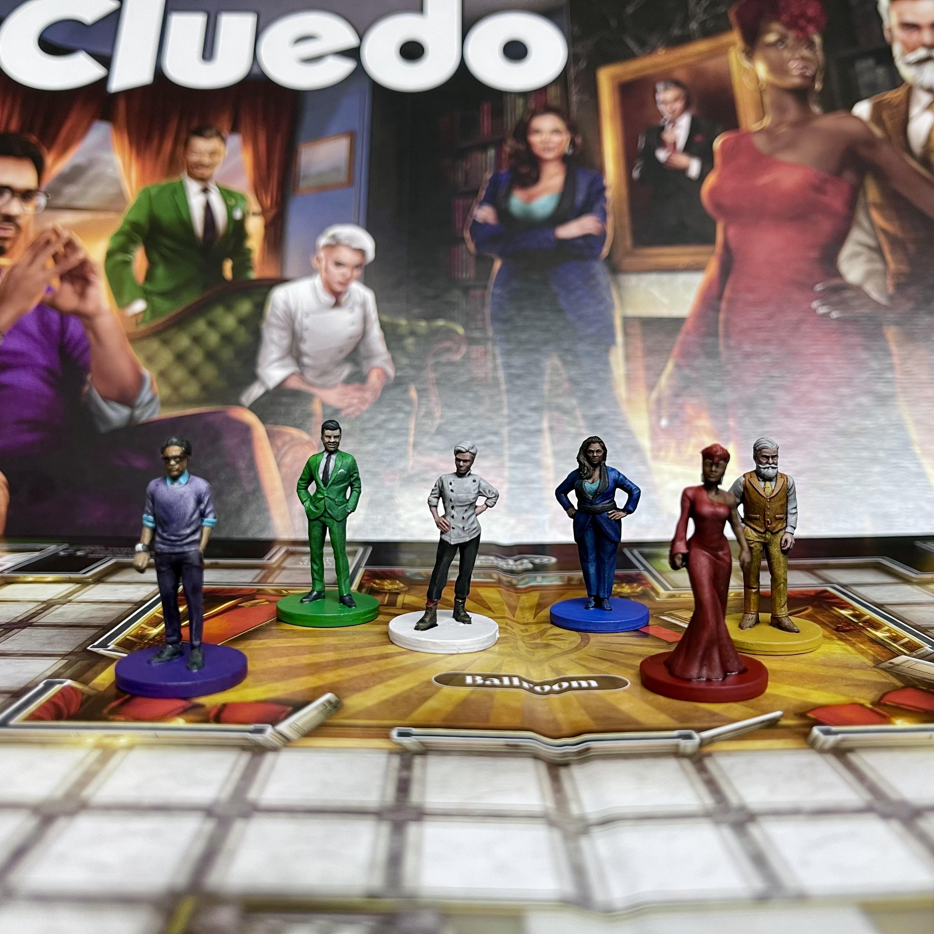Board Game, Chef White, Cluedo, Cluedo 2023, Colonel Mustard, Mayor Green, Miss Scarlet, Professor Plum, Solicitor Peacock
