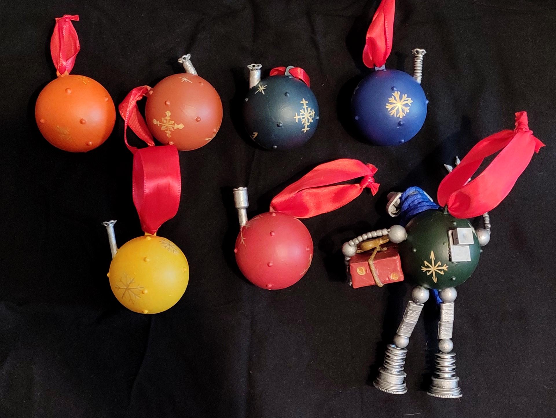 Beads, Christmas Decoration, Christmas Ornaments, Clockwork, Do-it-yourself, Gears, Gift, New Year, Robot, Scratch Build, Steampunk