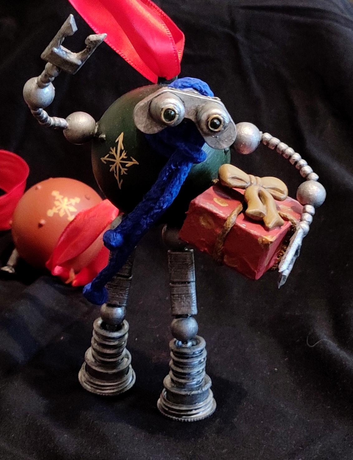 Beads, Christmas Decoration, Christmas Ornaments, Do-it-yourself, Gift, New Year, Robot, Scratch Build