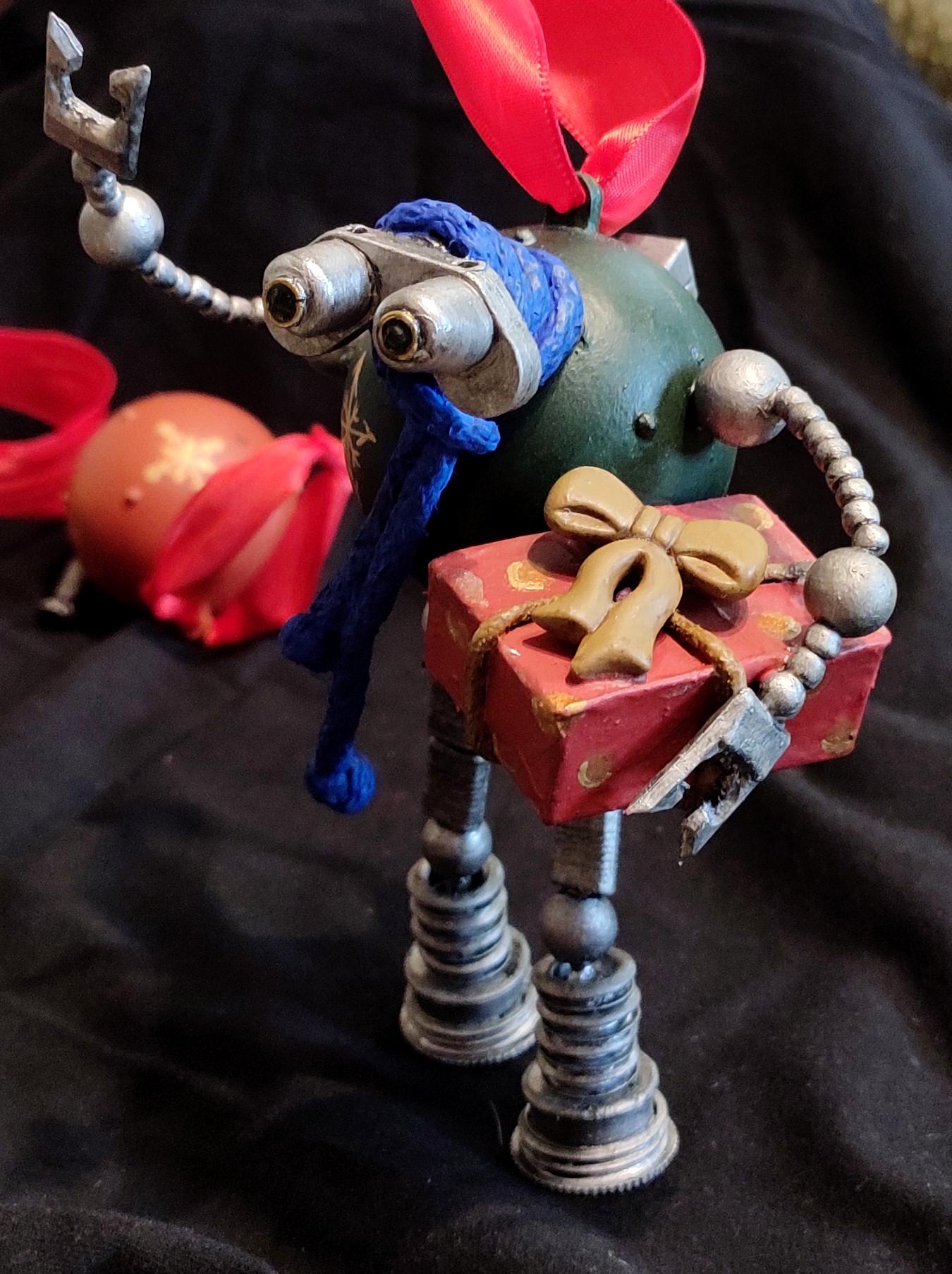 Beads, Christmas Decoration, Christmas Ornaments, Do-it-yourself, Gift, New Year, Robot, Scratch Build