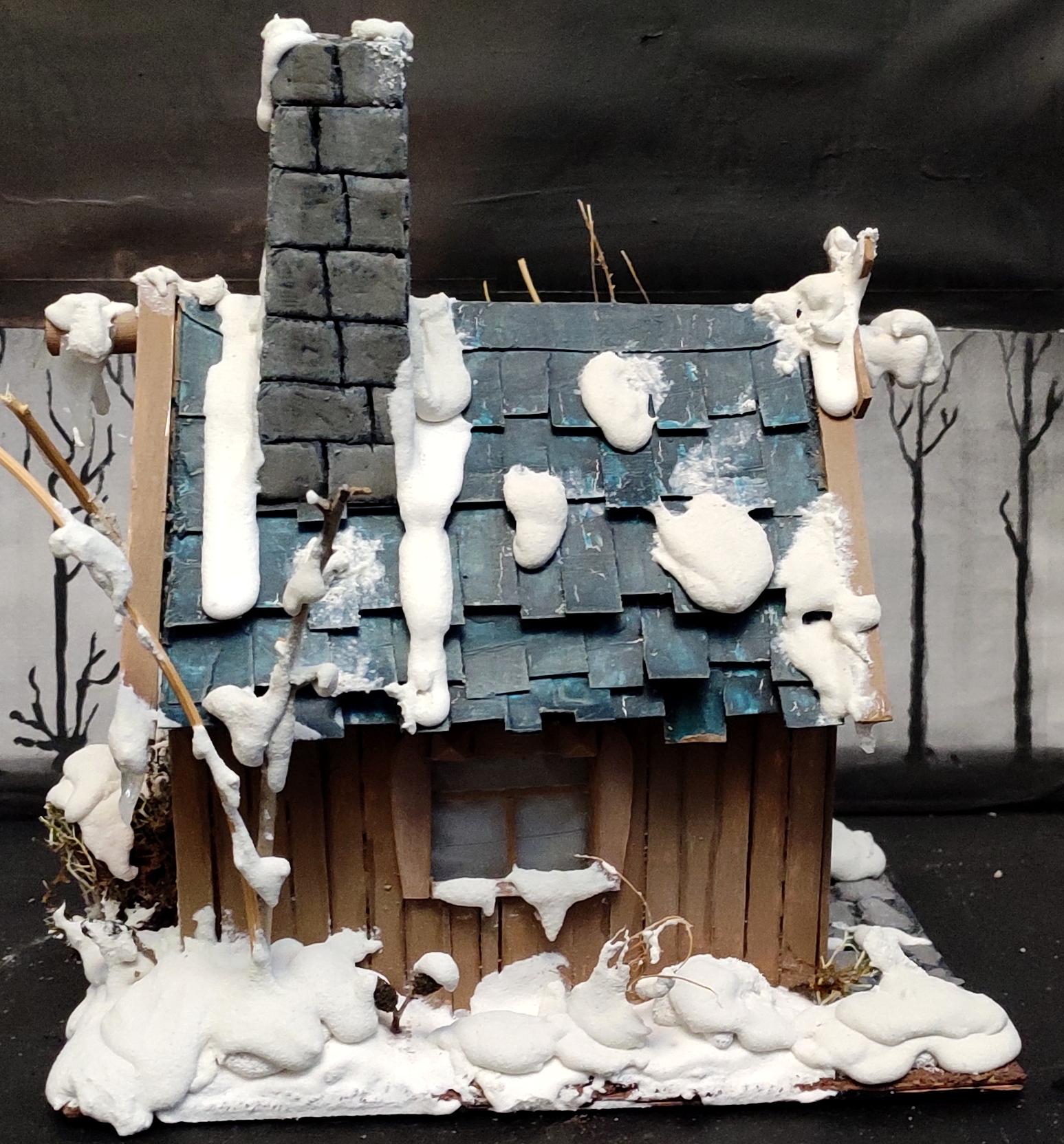 Buildings, Christmas Decoration, Christmas Ornaments, Do-it-yourself, Gift, House, New Year, Scratch Build, Snow, Terrain, Wooden
