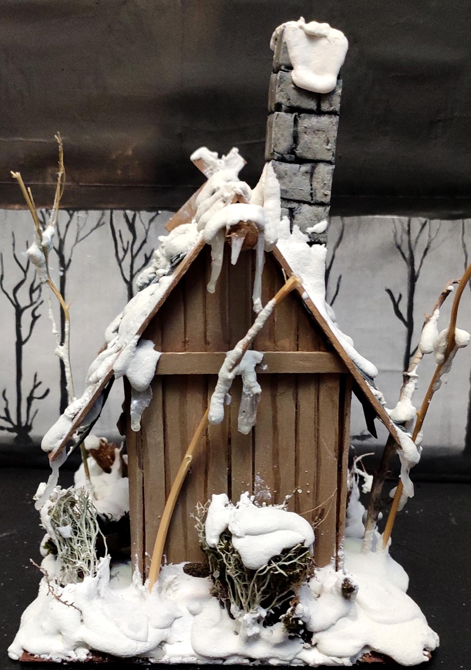 Buildings, Christmas Decoration, Christmas Ornaments, Do-it-yourself, Gift, House, New Year, Scratch Build, Snow, Terrain, Wooden