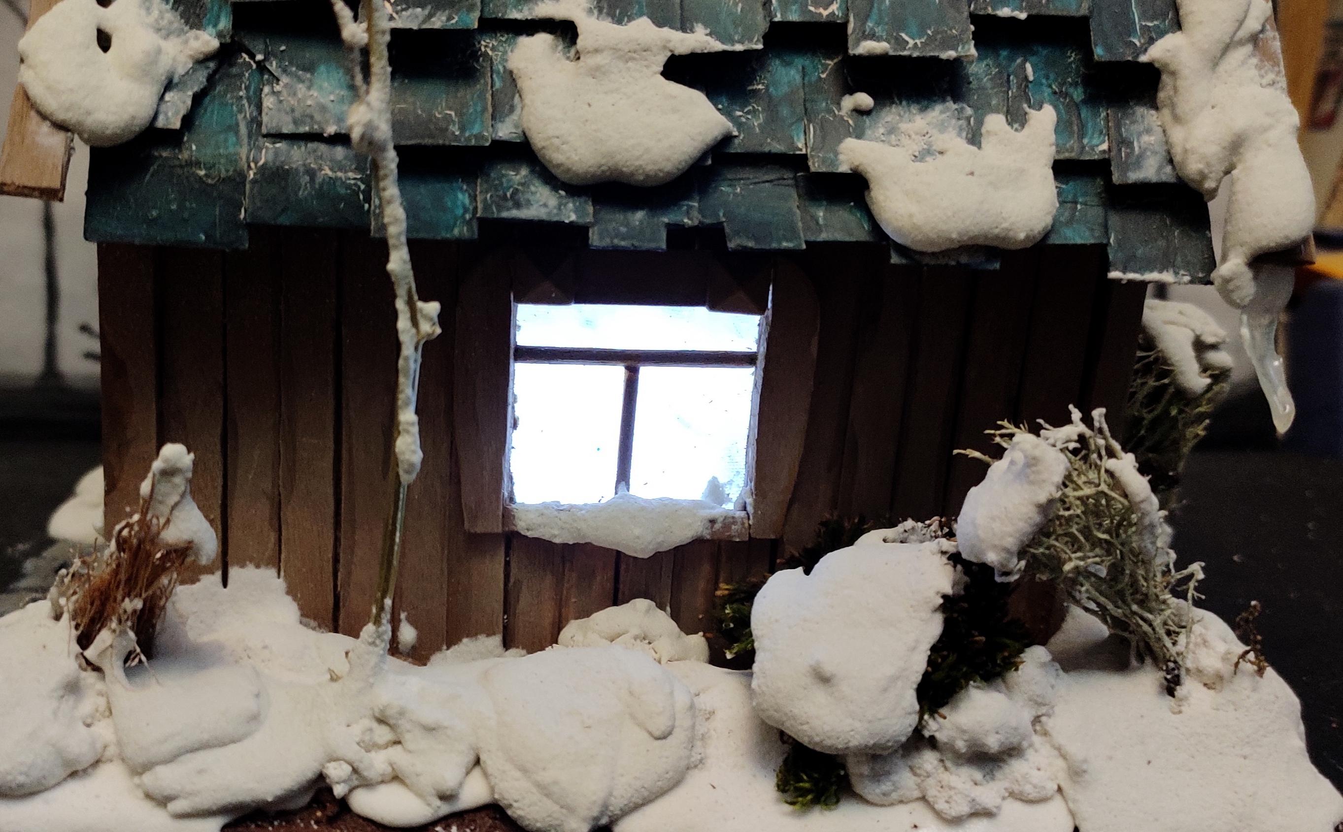Buildings, Christmas Decoration, Christmas Ornaments, Do-it-yourself, Gift, House, Led Light, New Year, Scratch Build, Snow, Terrain, Wooden
