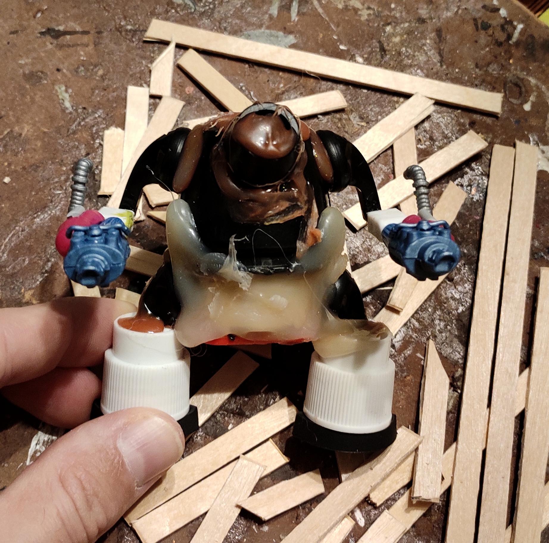 Daemons, Do-it-yourself, Doom, Flamer, Gift, Mancubus, New Year, Putty, Scratch Build, Sculpting, Tehnolog, Work In Progress