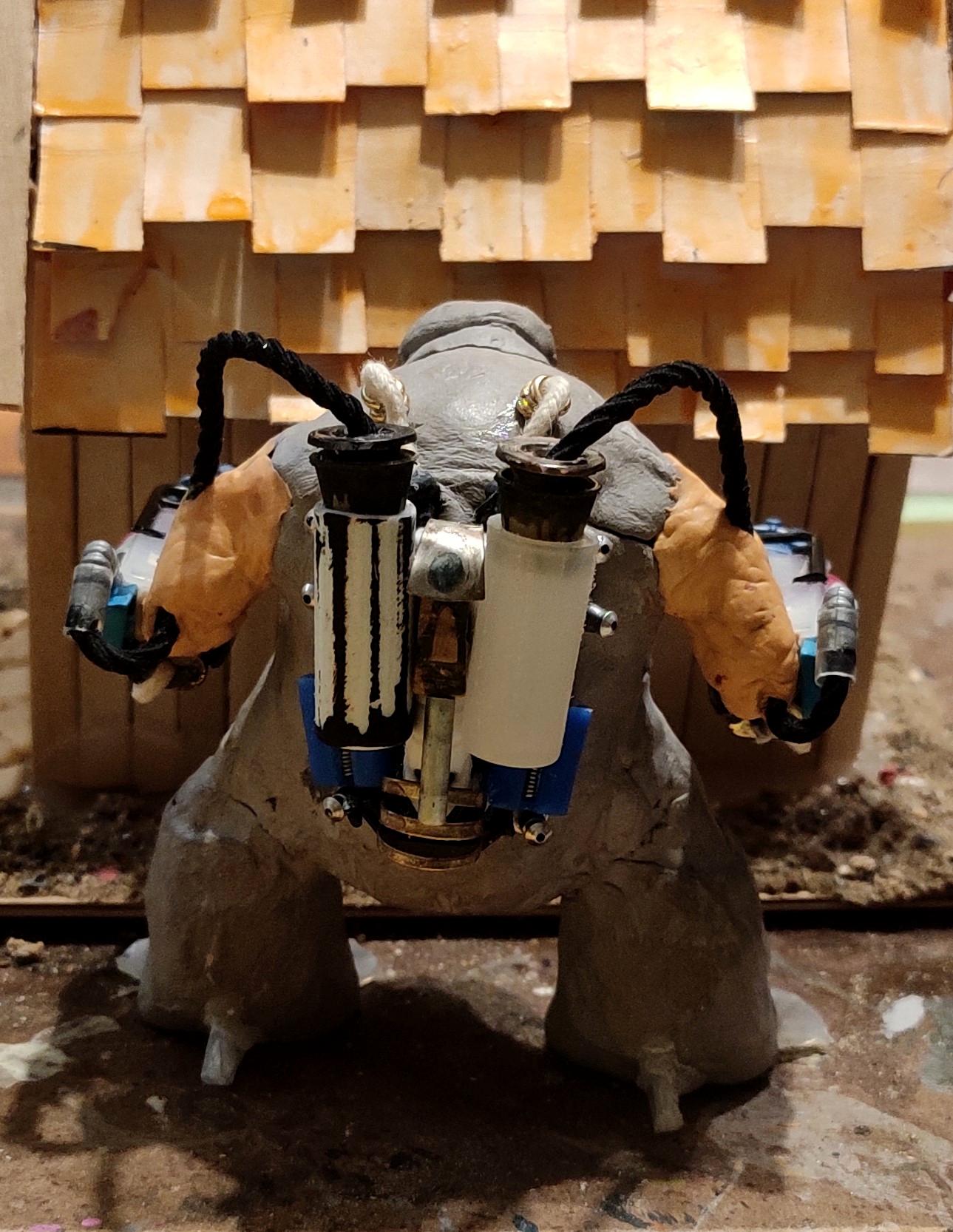 Daemons, Do-it-yourself, Doom, Flamer, Gift, Mancubus, New Year, Putty, Scratch Build, Sculpting, Tehnolog, Work In Progress
