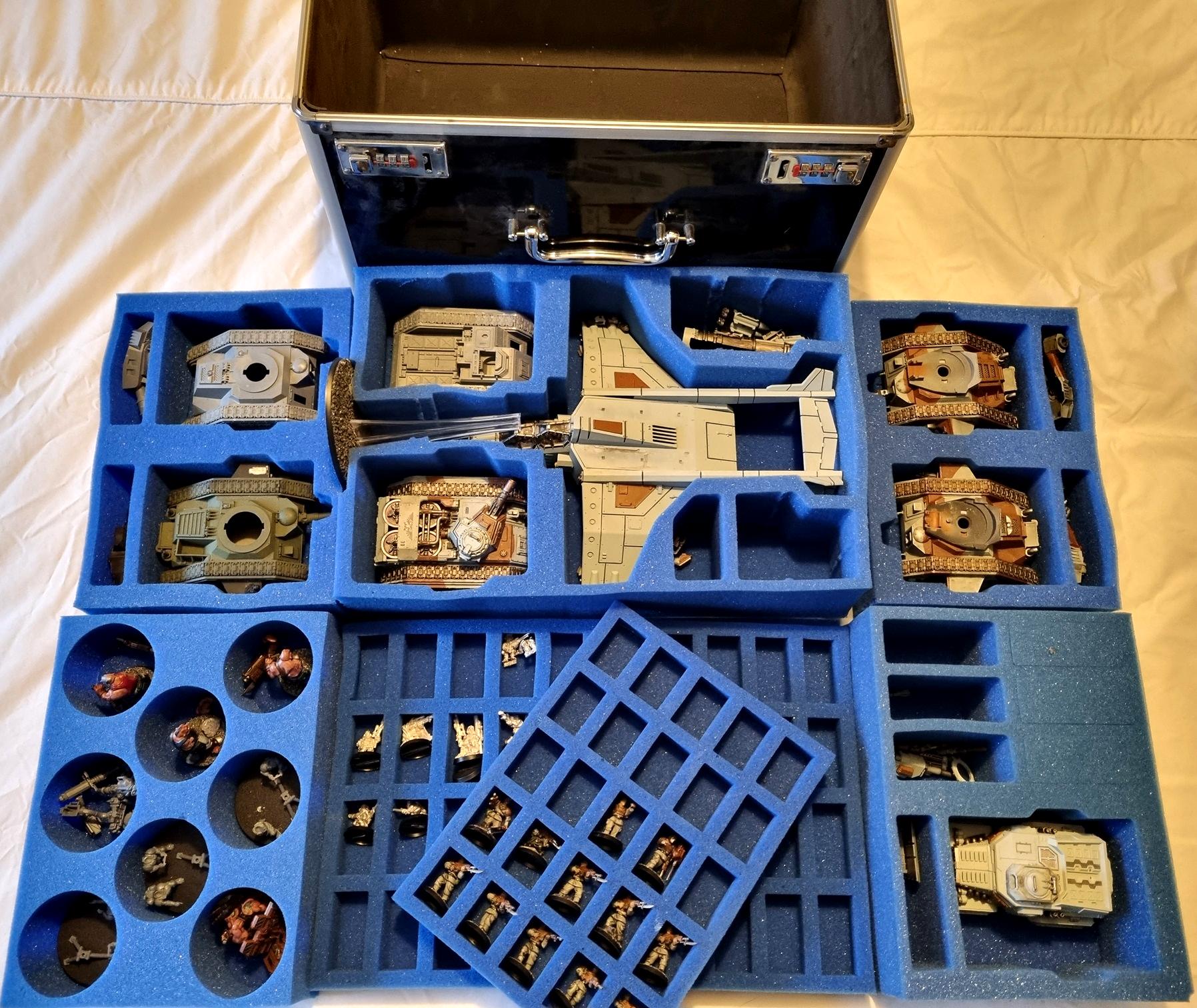 Astra Militarum, Foam Trays, Imperial Guard, Kr, Kr Cases, Kr Multicase, Leman Russ, Transport, Valkyrie