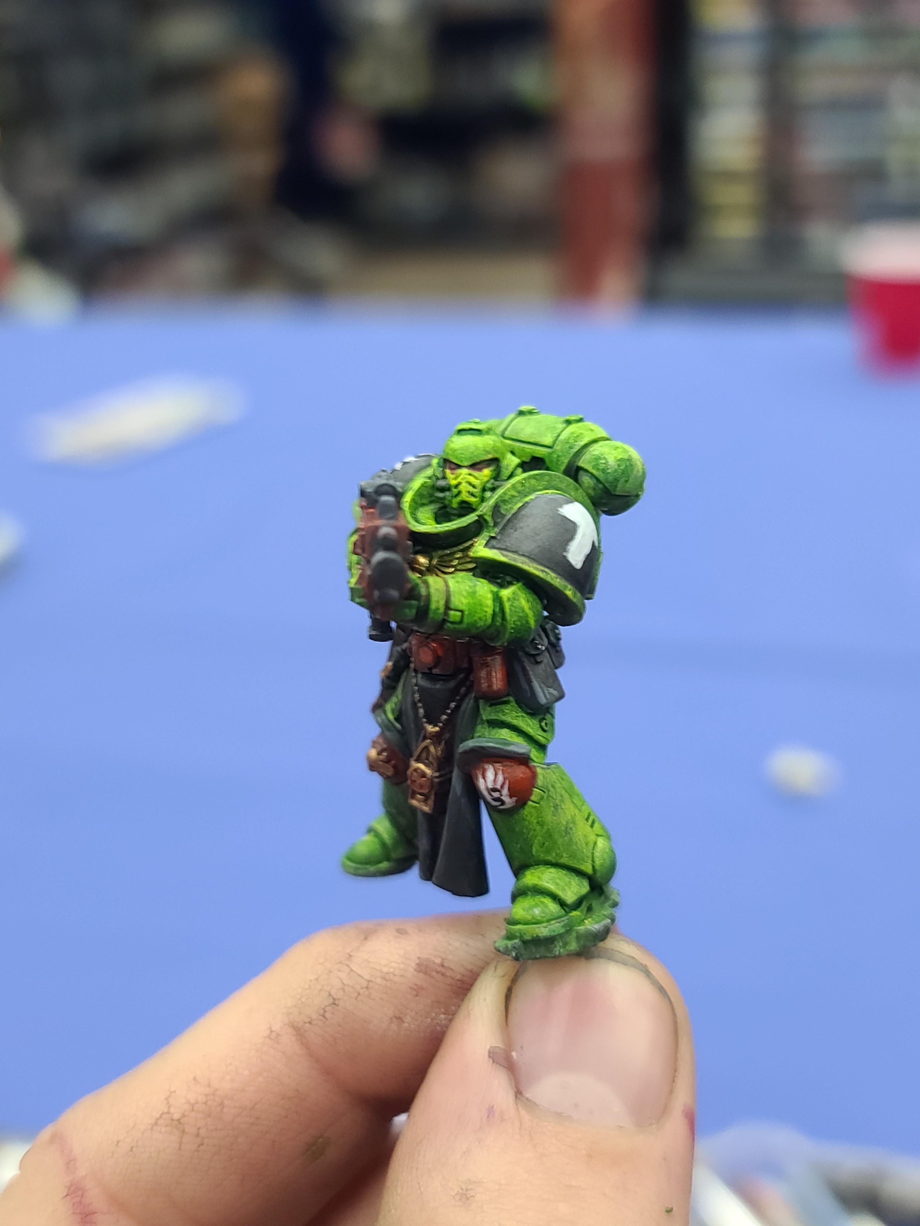28mm, Games Workshop, Model Of The Month, Salamanders, Space Marines, Warhammer 40,000