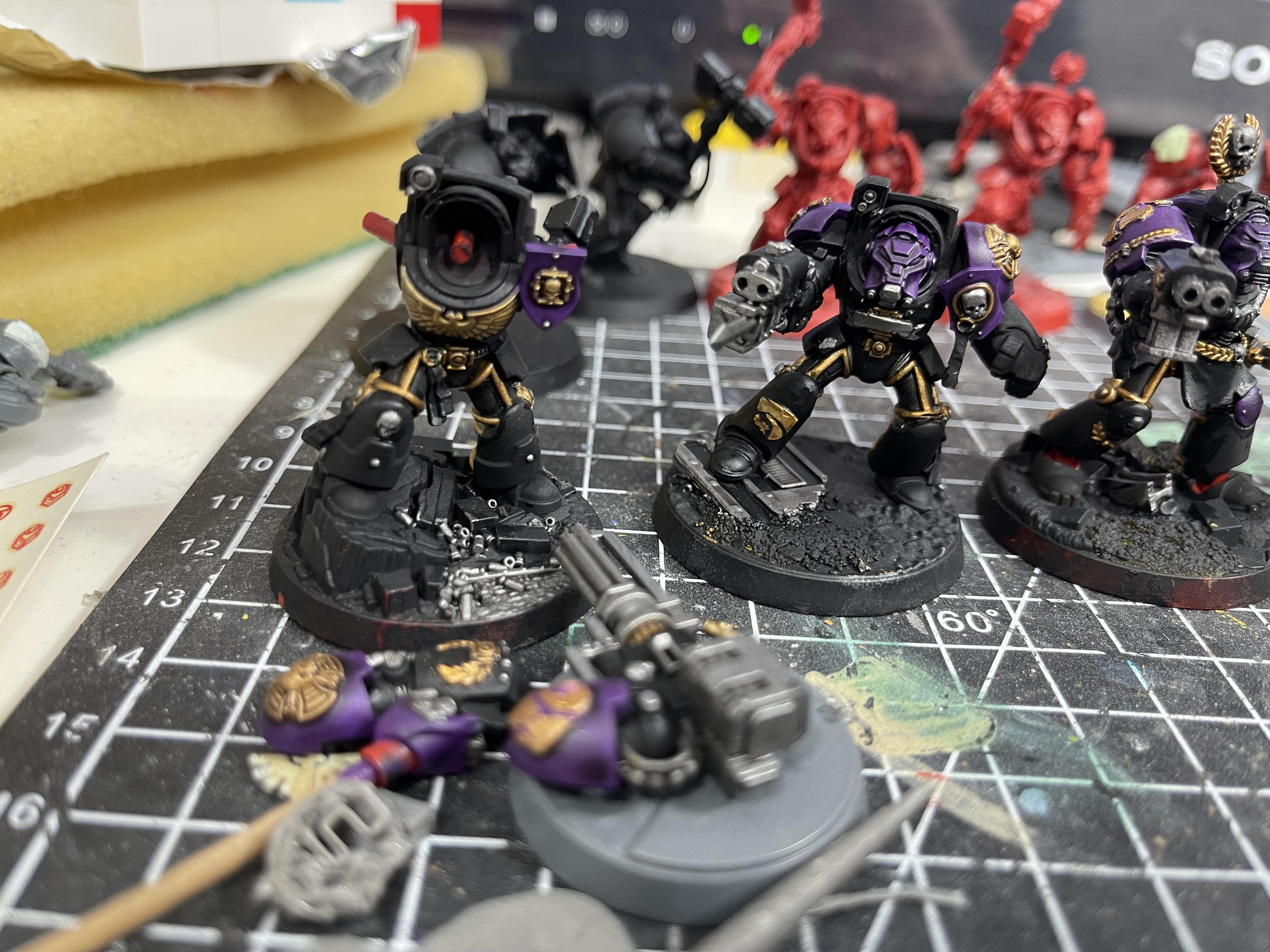 Space Marines, Terminator Armor, Void Panthers, Warhammer 40,000, Warhammer Fantasy, Work In Progress