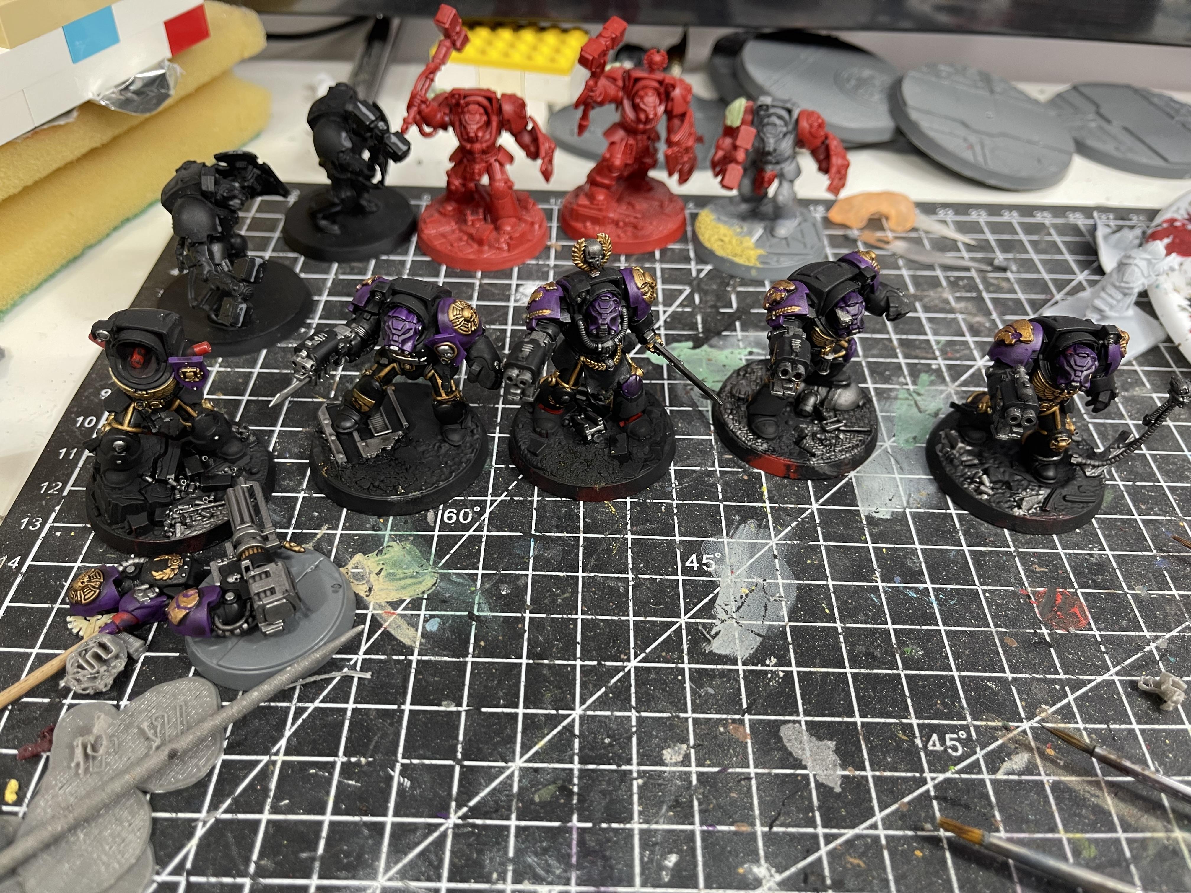 Space Marines, Terminator Armor, Void Panthers, Warhammer 40,000, Warhammer Fantasy, Work In Progress