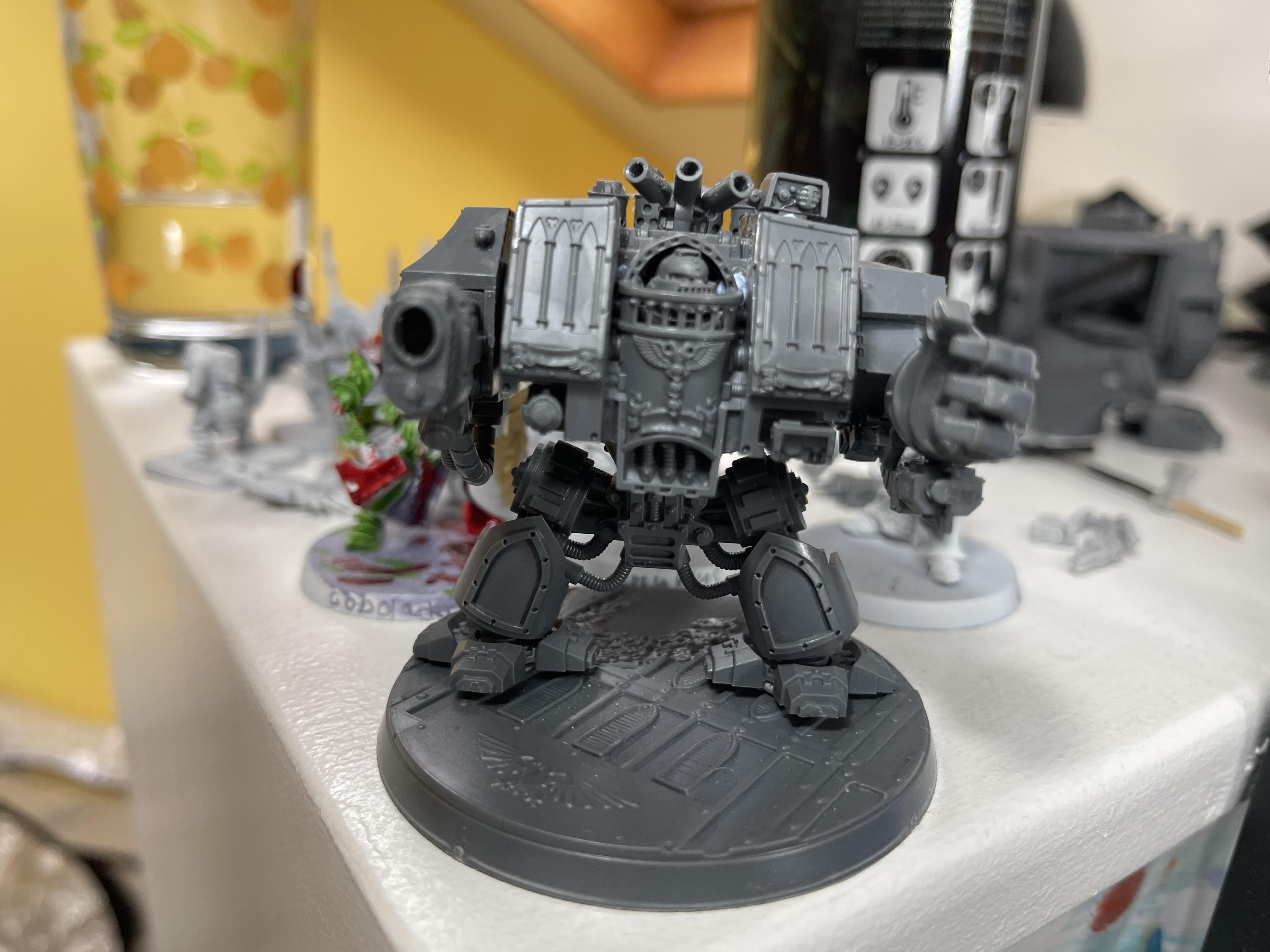 Drewdnought, Space Marines, Venerable Dreadnought, Void Panthers, Warhammer 40,000, Warhammer Fantasy, Work In Progress