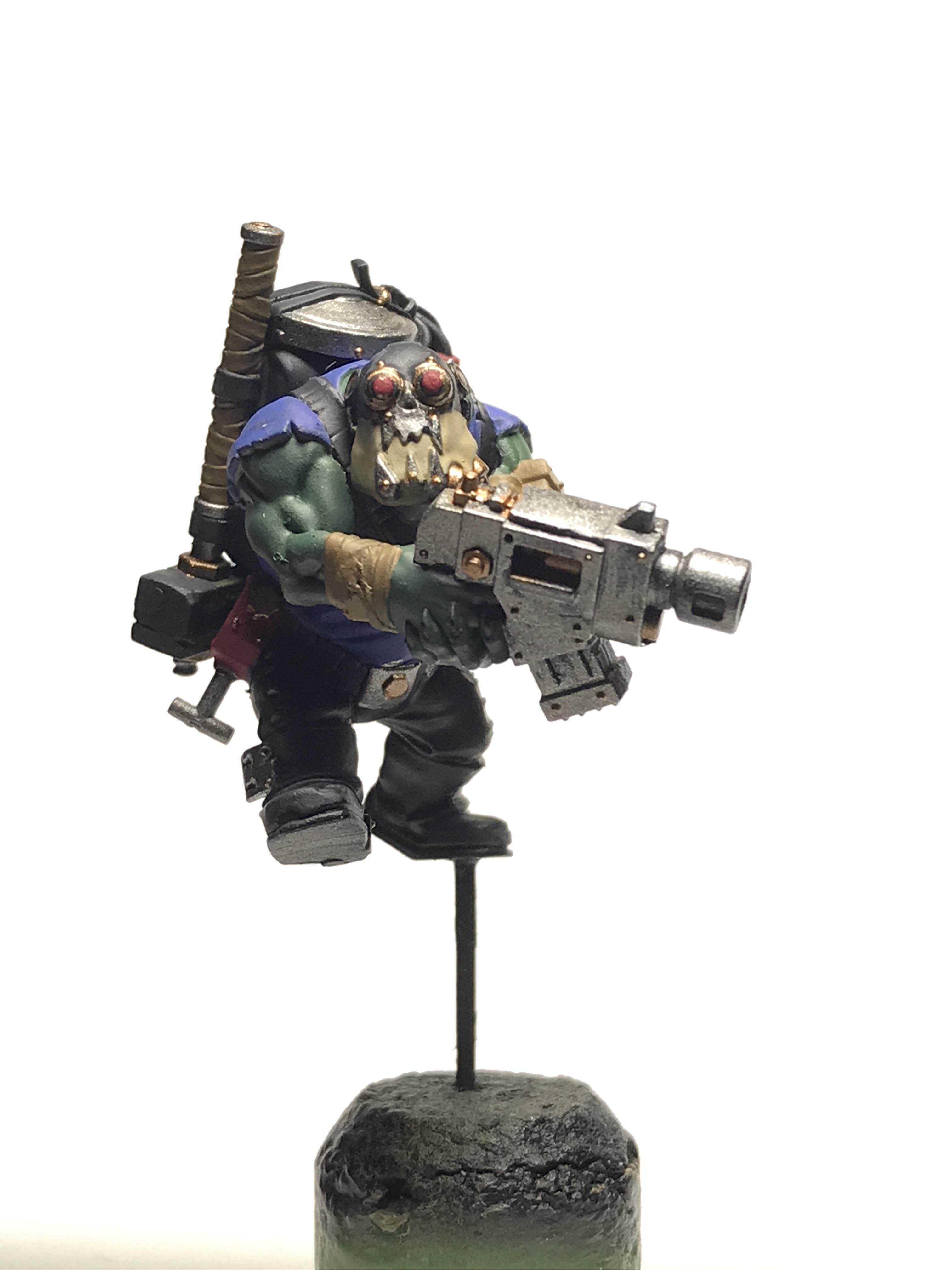 Breacha Boy, Deathskulls, Gas Mask, Kommando, Octarius, Orks, Slugga, Warhammer 40,000, Warhammer Fantasy