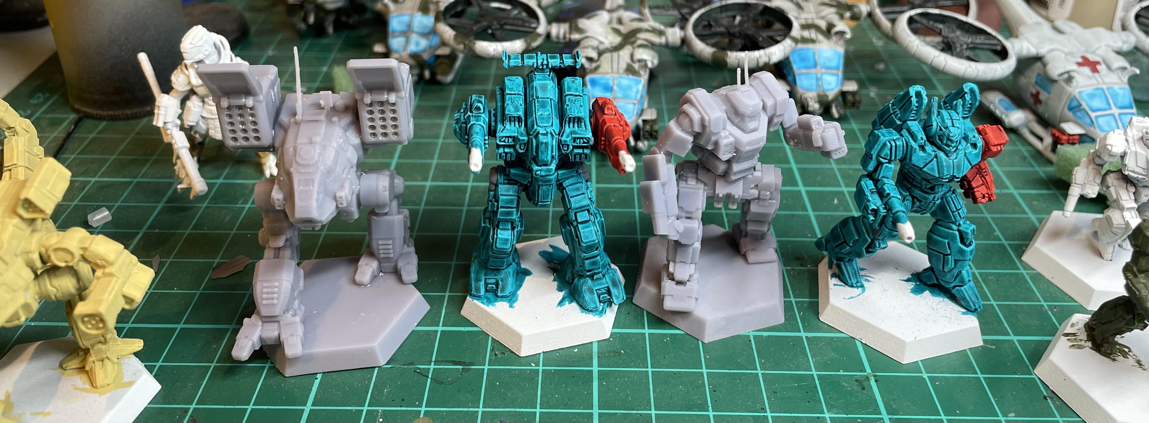 Archers, Battletech, Bushwacker, Catapult, Kintaro