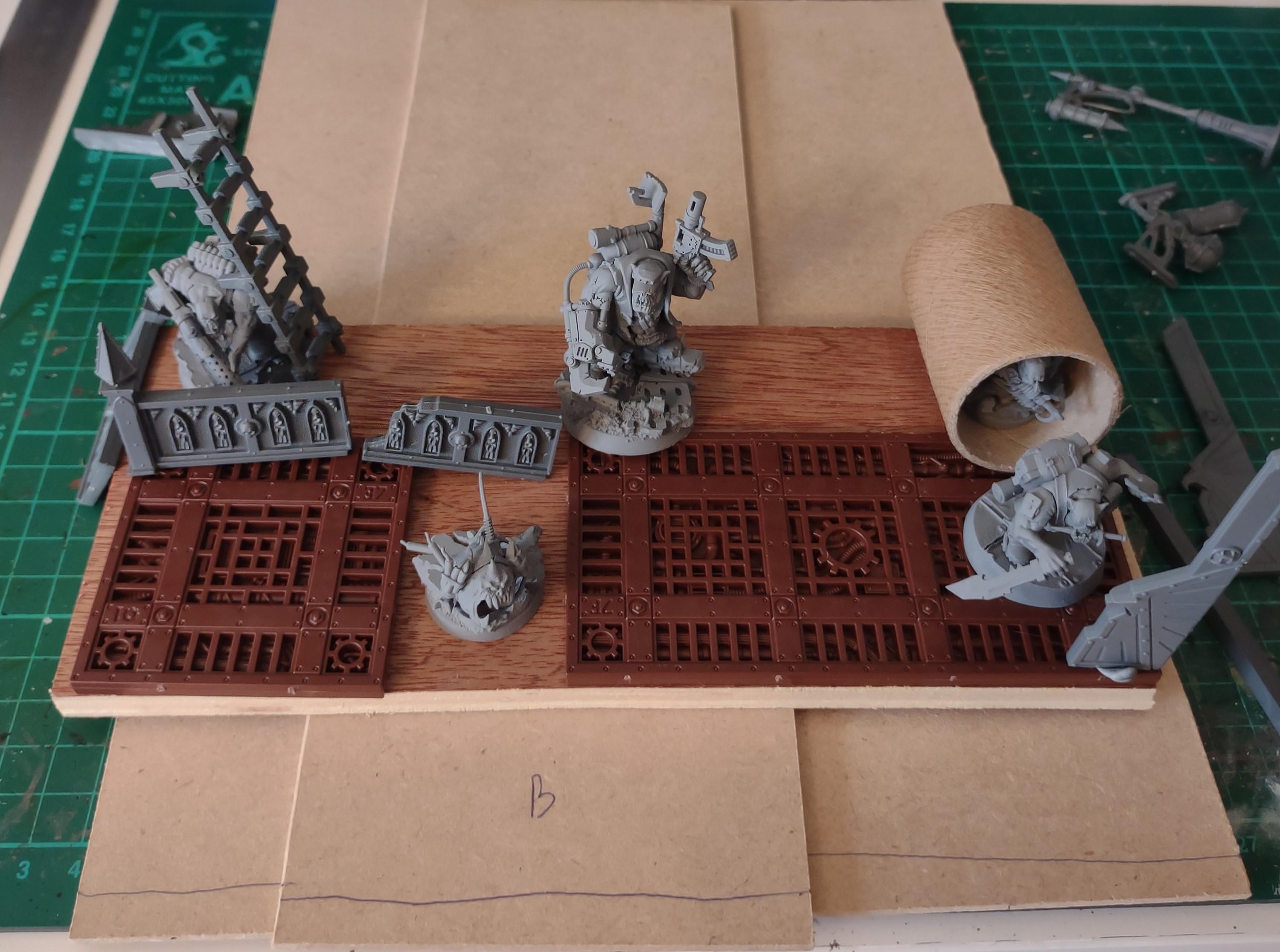 Diorama, Display Board, Kill Team, Ork Kommando