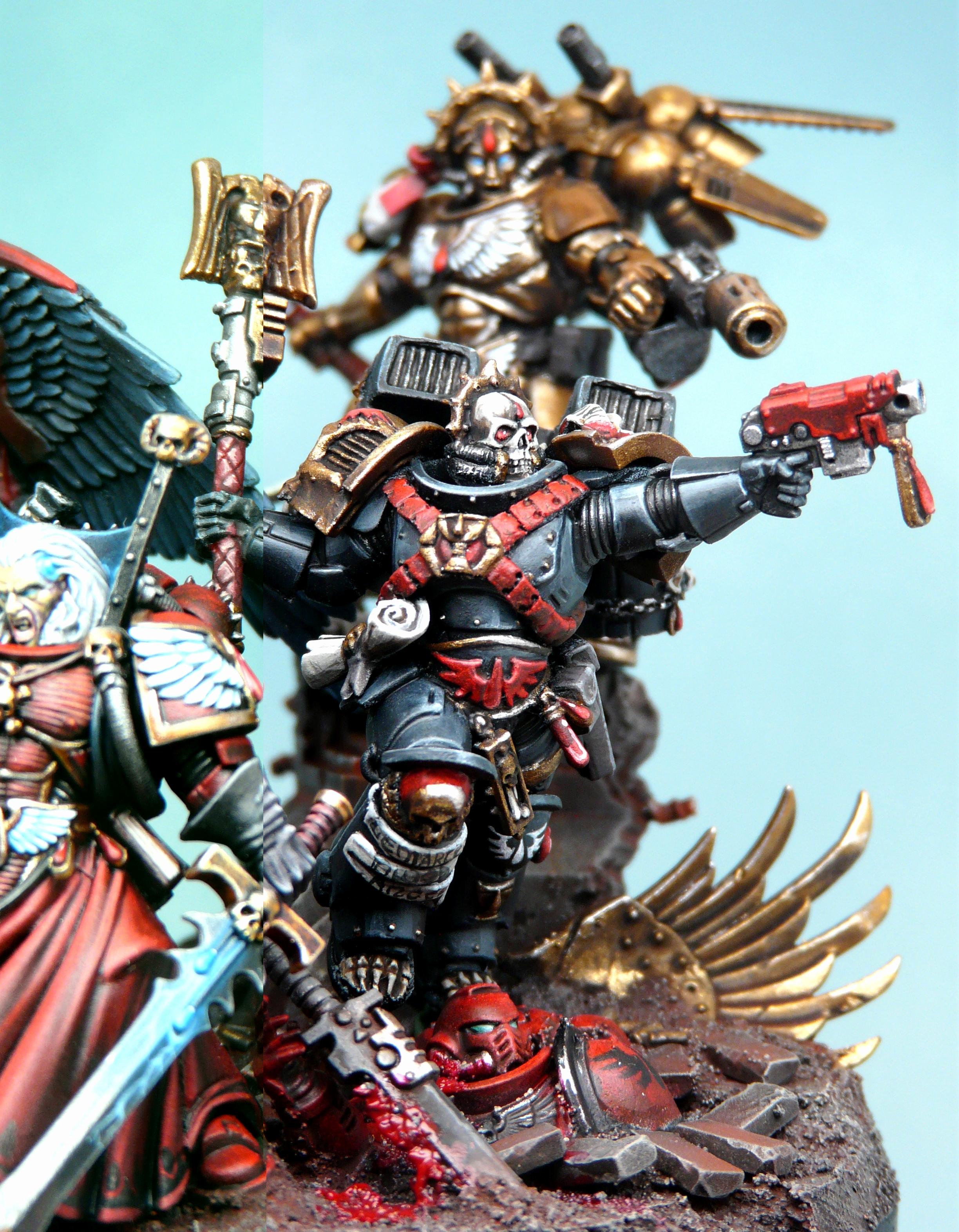 Adeptus Astartes, Black Rage, Blood Angels, Chaplain, Guardian Of The Lost, Kitbash, Lemartes, Primaris, Red Thirst, Space Marines