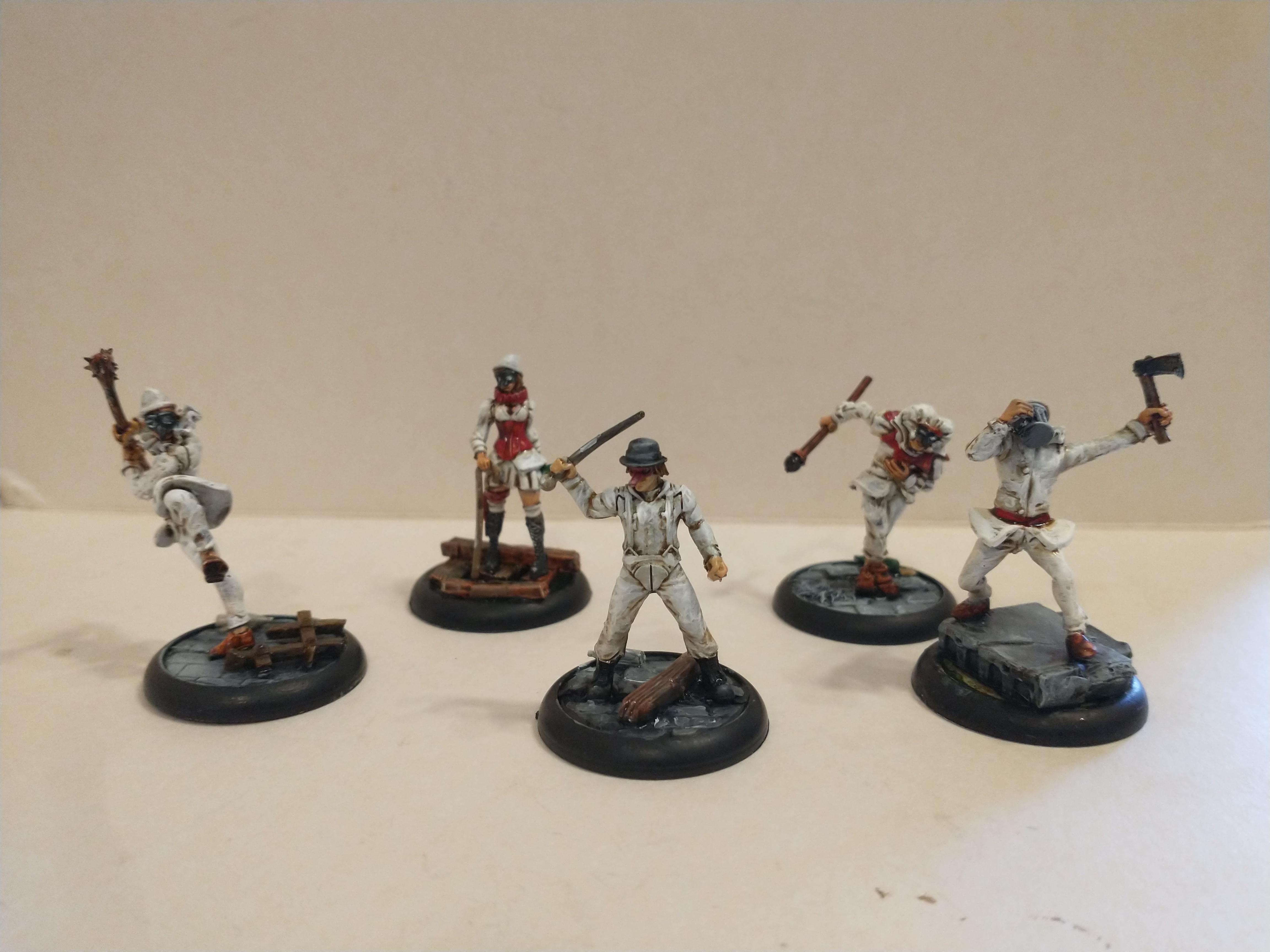 Clowns, Pulcinella, Droogs about