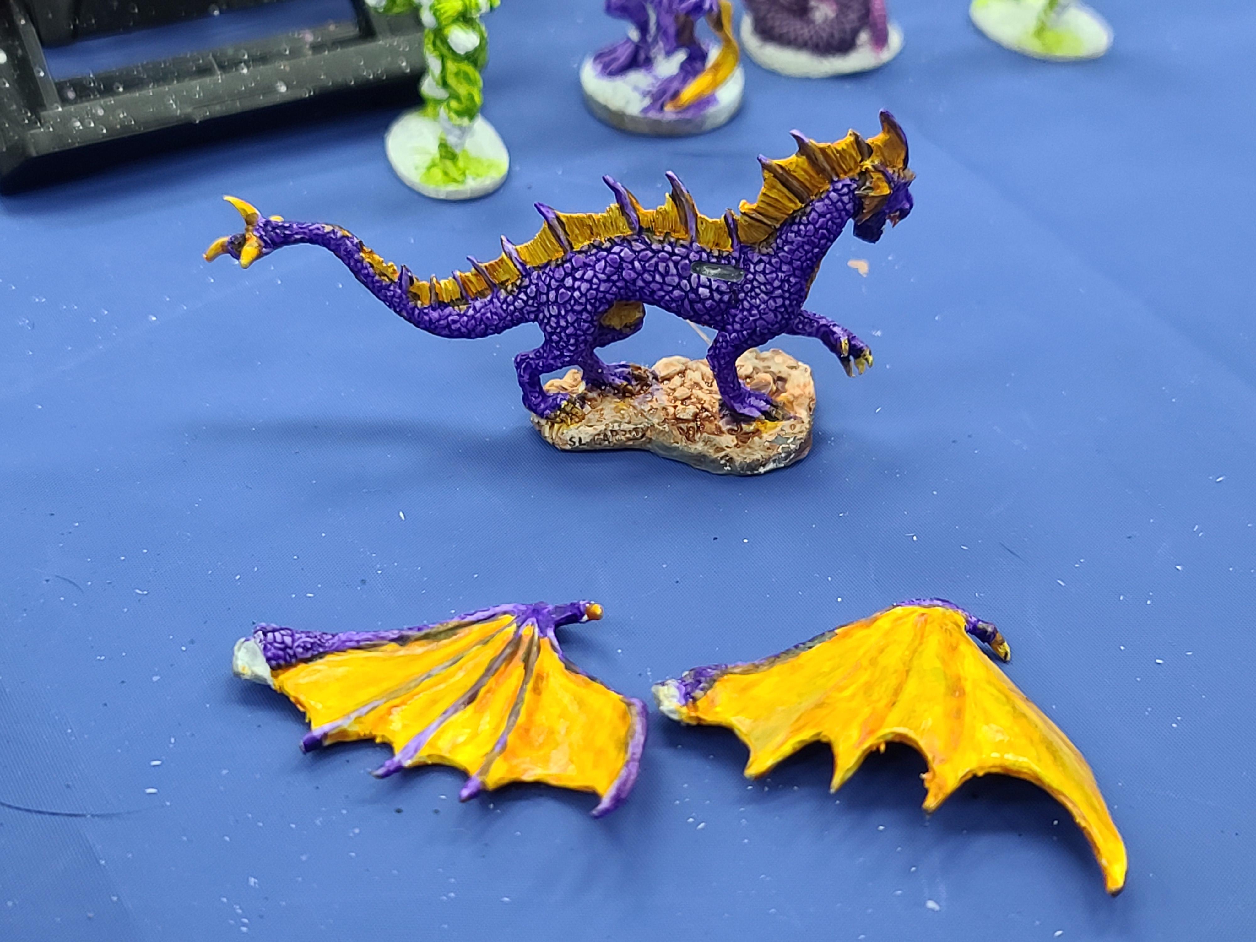 Bones Usa, Dragon, Reaper Miniatures, Totally Not Spyro, Xpress Paints