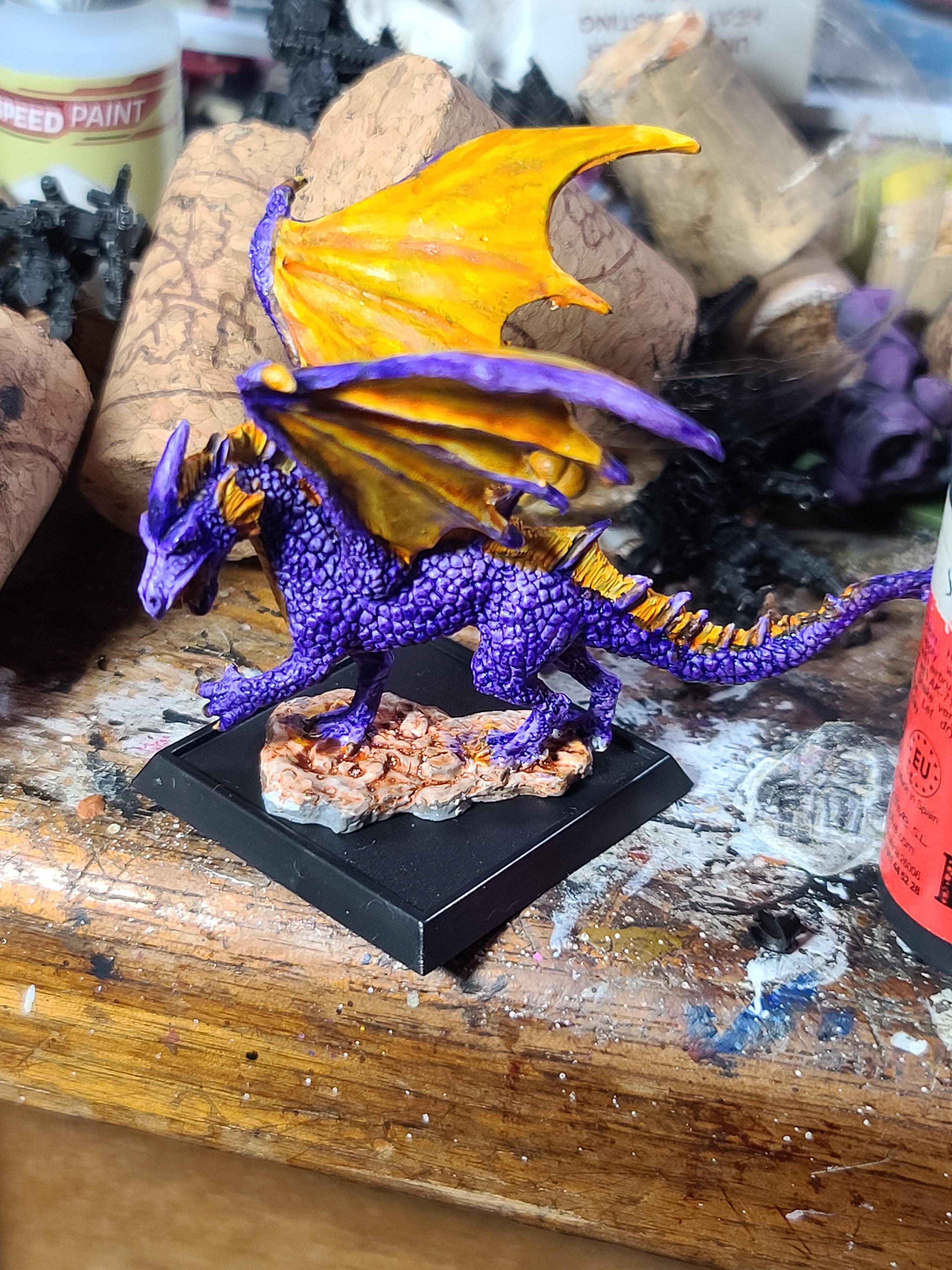 Bones Usa, Dragon, Reaper Miniatures, Totally Not Spyro, Xpress Paints