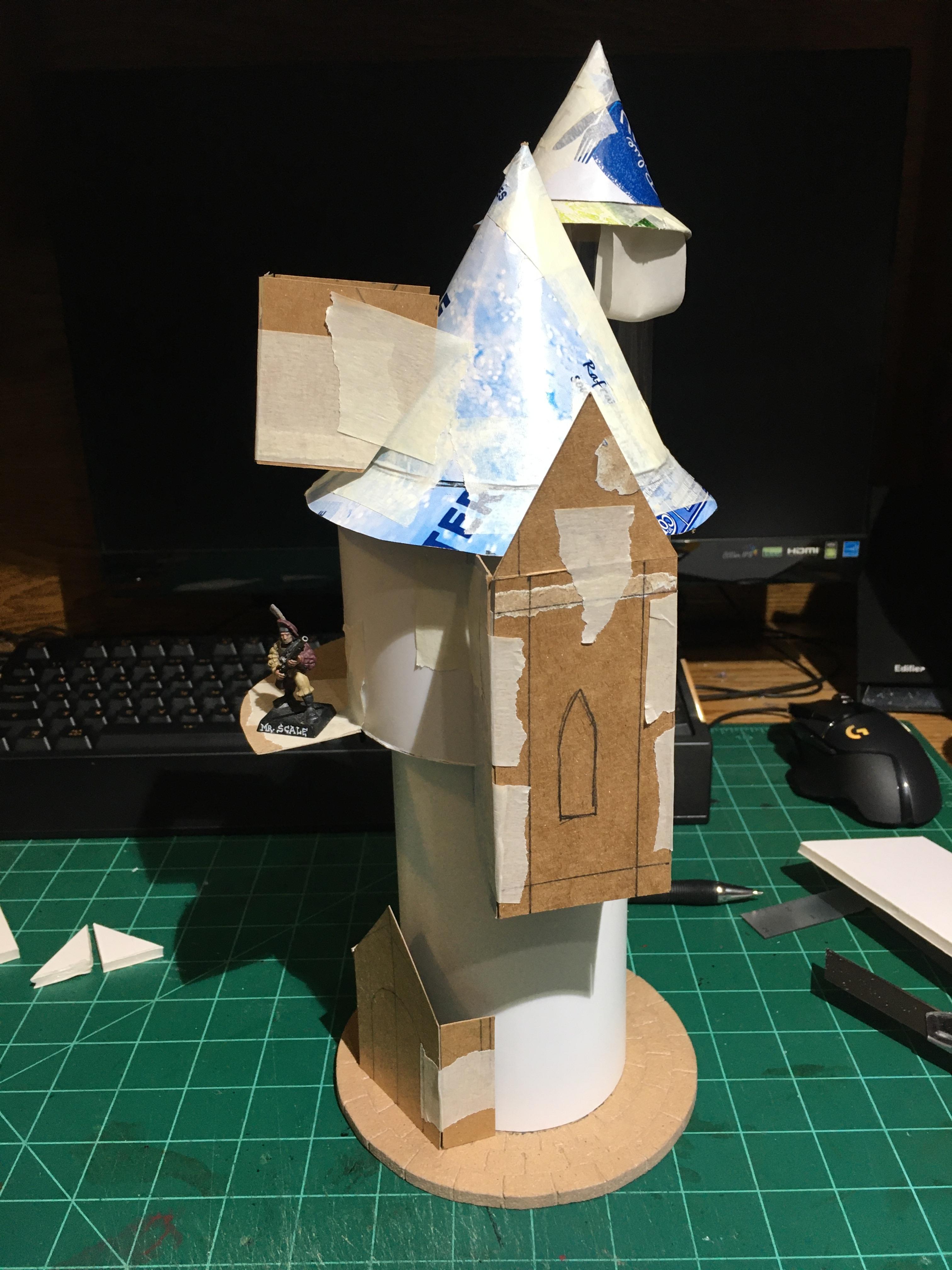 Mordheim, Scratch Build, The Empire, Tower, Warhammer Fantasy, Work In Progress