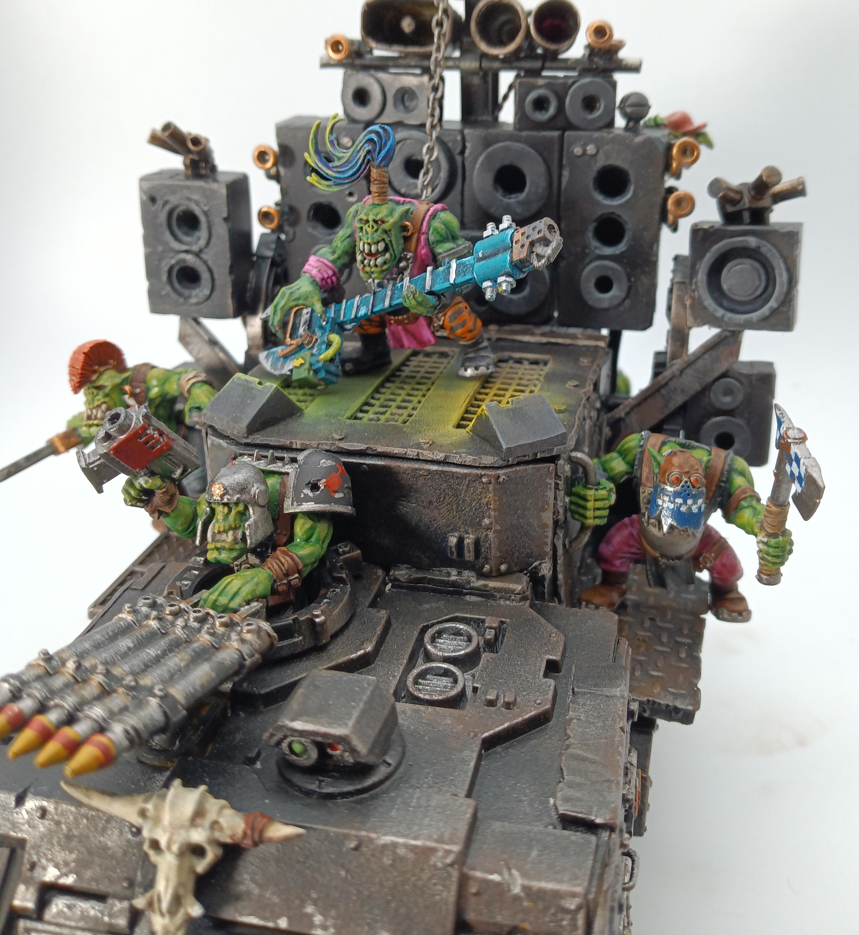 Beast Snaggas, Conversion, Doof Wagon, Kill Rig, Kitbashed, Mad Max, Orks, Vehicle