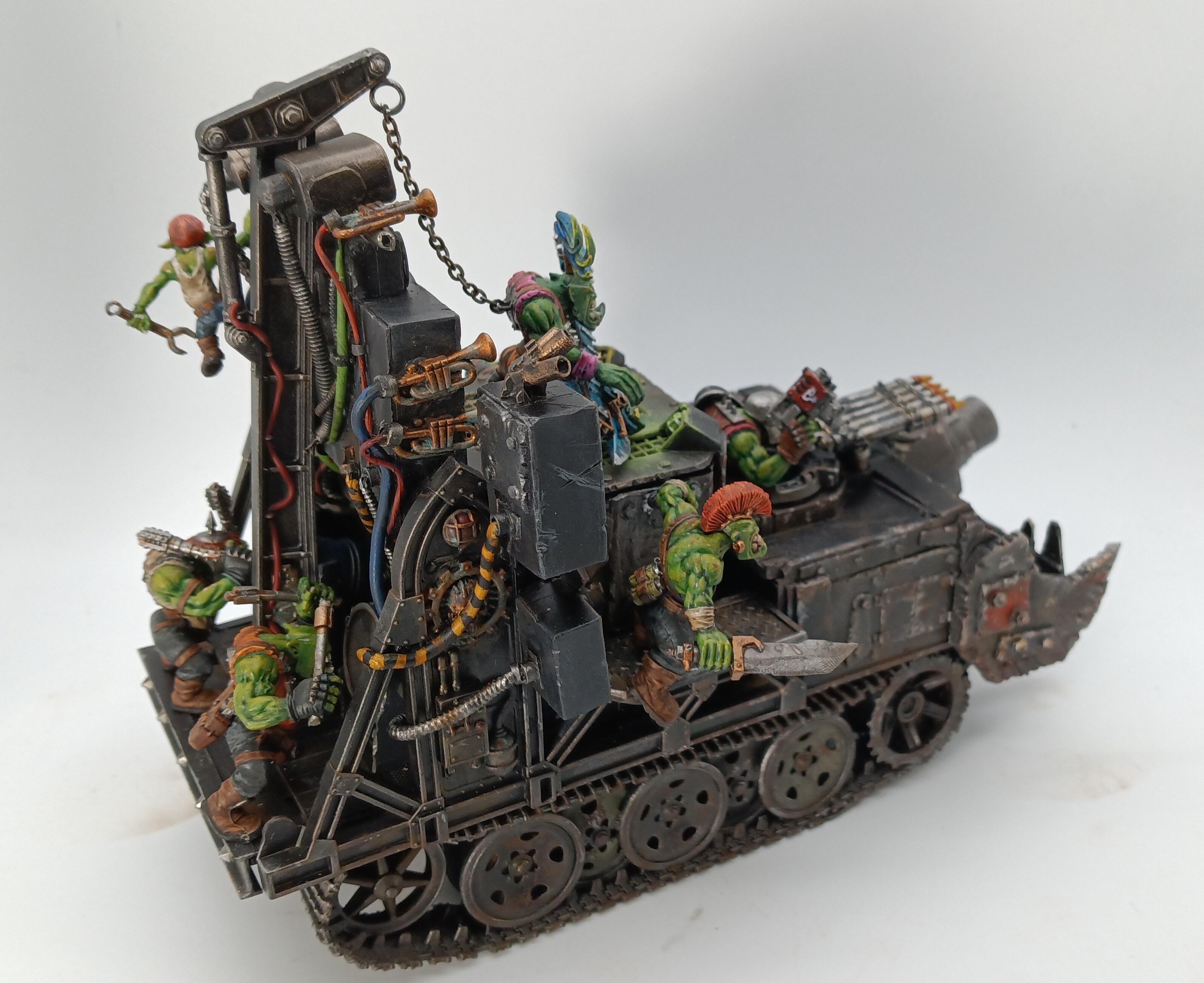 Beast Snaggas, Conversion, Doof Wagon, Kill Rig, Kitbashed, Mad Max, Orks, Vehicle