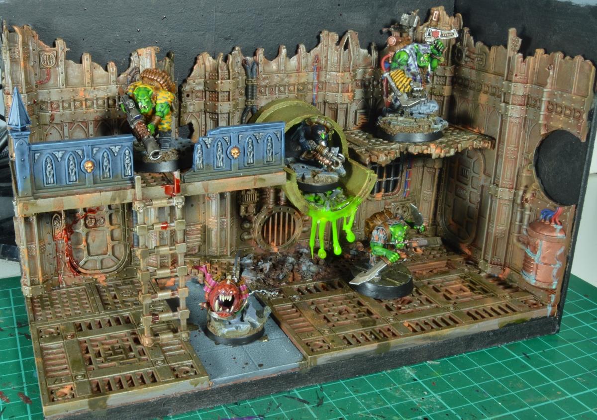 Diorama, Display Board, Kill Team, Ork Kommando