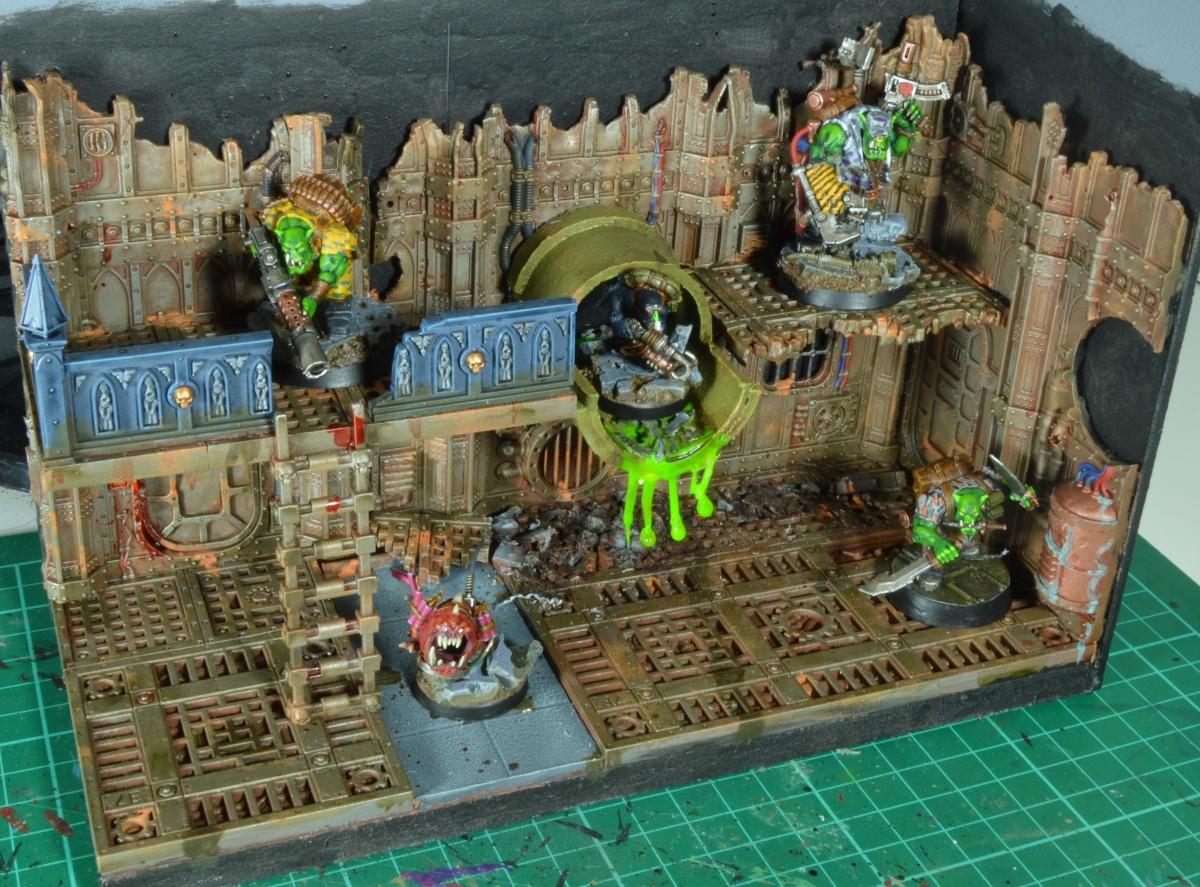 Diorama, Display Board, Kill Team, Ork Kommando