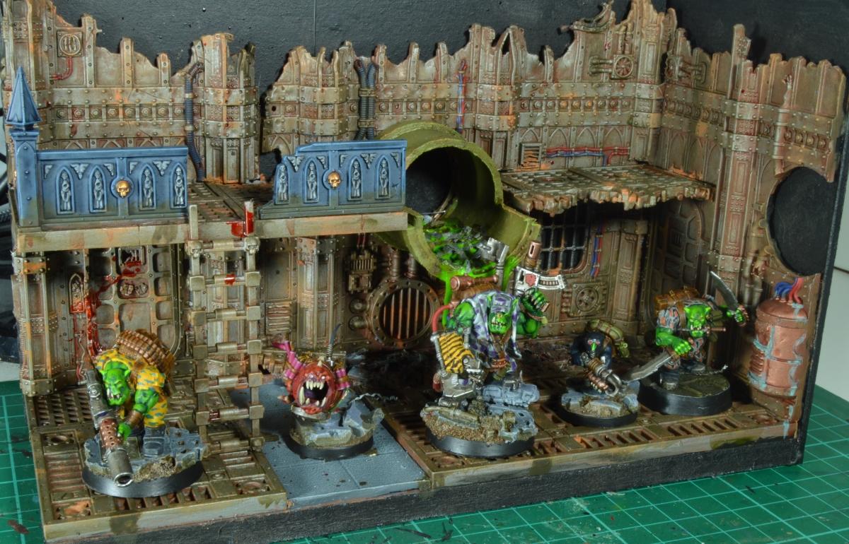 Diorama, Display Board, Kill Team, Ork Kommando