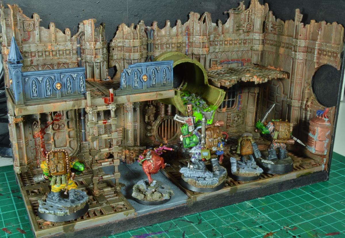 Diorama, Display Board, Kill Team, Ork Kommando