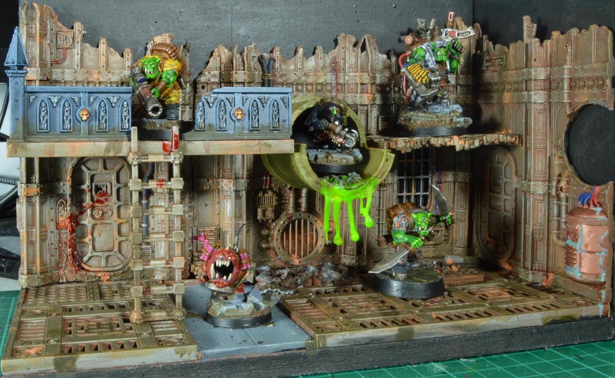 Diorama, Display Board, Kill Team, Ork Kommando