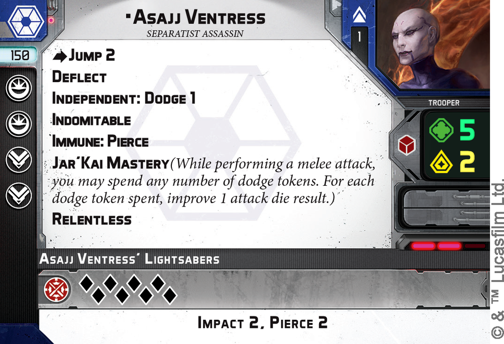 Ventress unit card