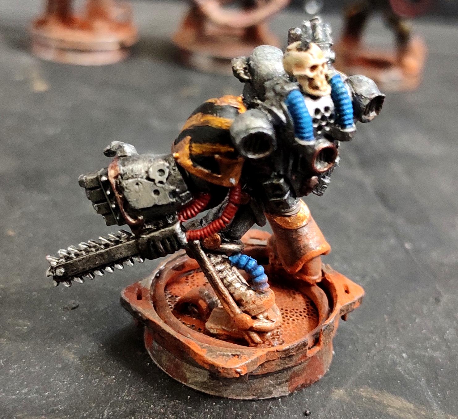 Chainfist, Chaos, Chaos Space Marines, Chaos Undivided, Conversion, Hazard Stripes, Heresy, Heretic Astartes, Infantry, Iron Warriors, Iron Within, Iron Without!, Kitbash, Rust, Servo Leg, Tank Busters, Traitor Legions, Warhammer 40,000