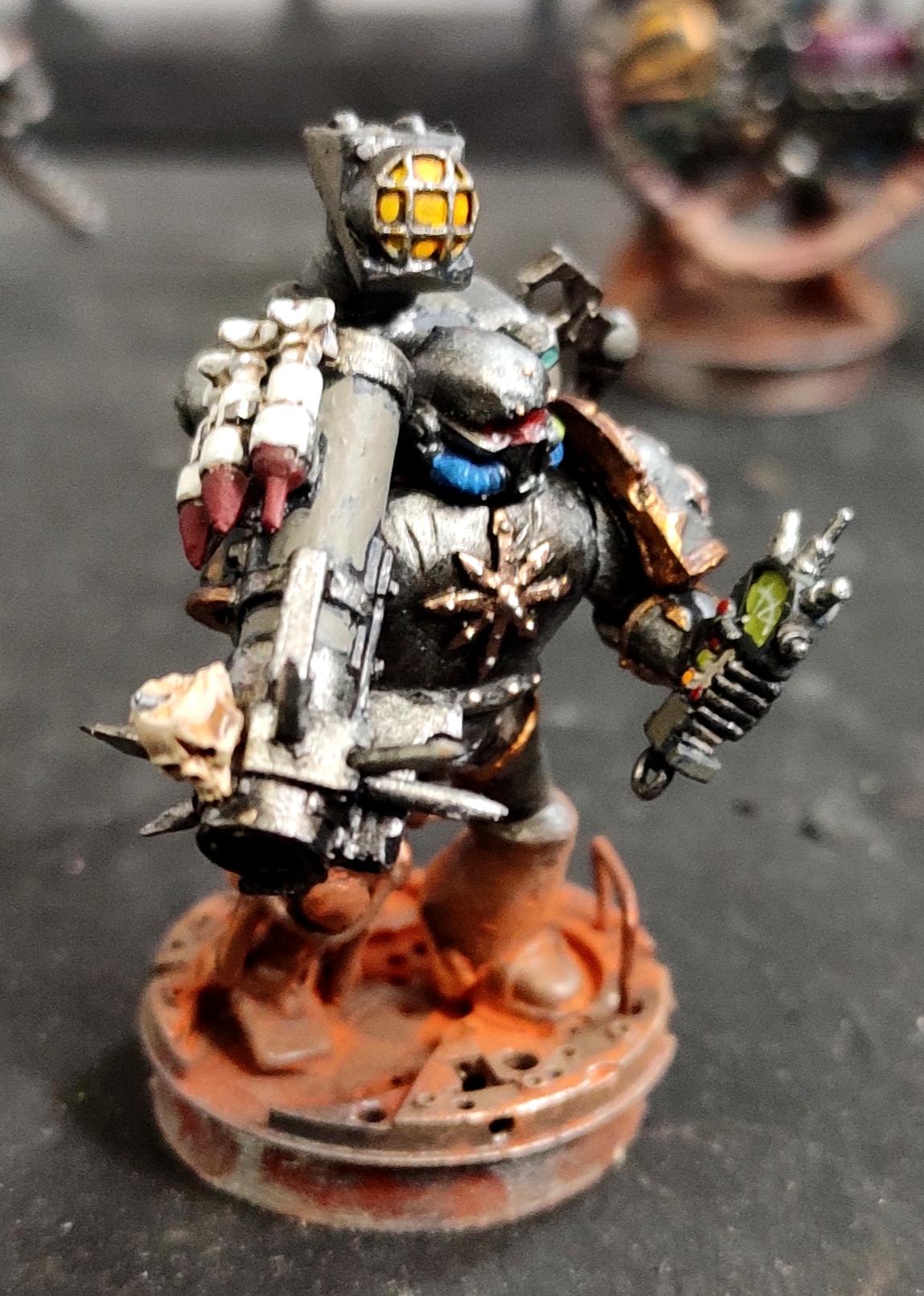 Auspex, Chaos, Chaos Space Marines, Chaos Undivided, Conversion, Havoc, Hazard Stripes, Heresy, Heretic Astartes, Infantry, Iron Warriors, Iron Within, Iron Without!, Kitbash, Rocket Launcher, Rust, Servo Arm, Servo Leg, Tank Busters, Traitor Legions, Warhammer 40,000