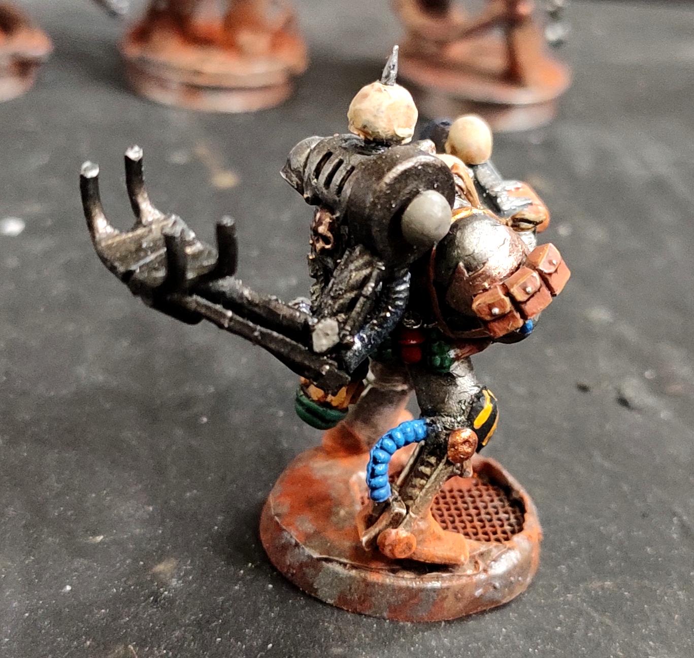 Chaos, Chaos Space Marines, Chaos Undivided, Conversion, Dark Vengeance, Hazard Stripes, Heresy, Heretic Astartes, Infantry, Iron Warriors, Iron Within, Iron Without!, Kitbash, Meltagun, Rust, Scratch Build, Servo Arm, Servo Leg, Tank Busters, Traitor Legions, Warhammer 40,000