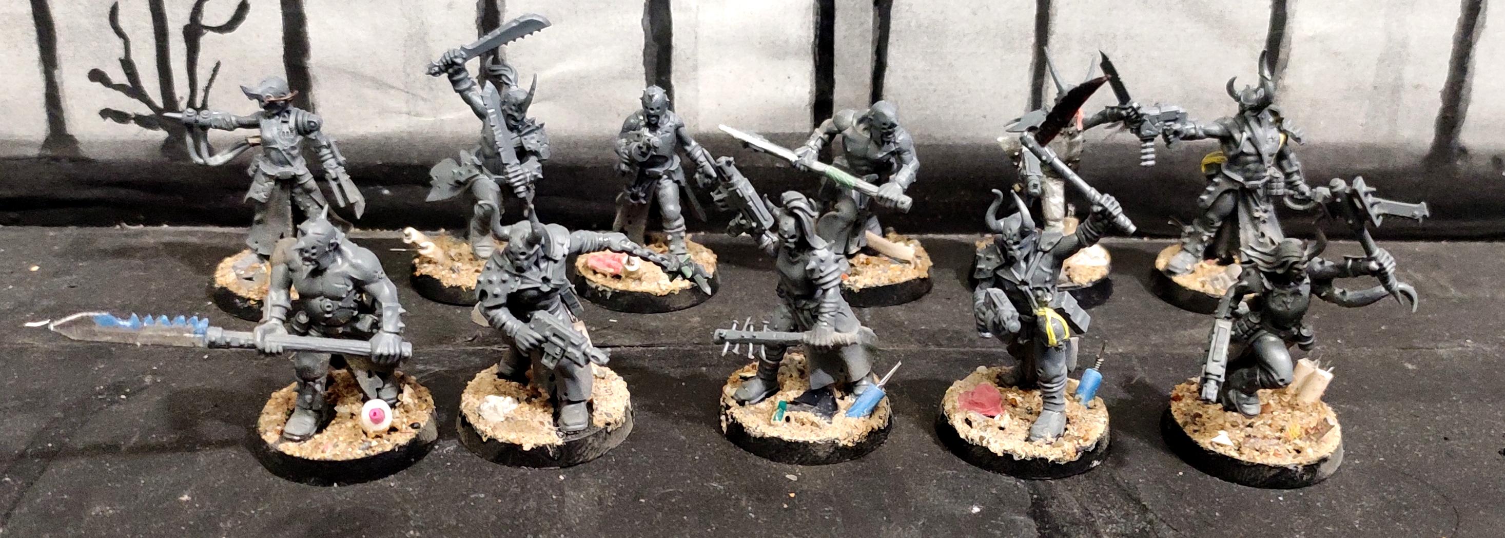 Chaos, Chaos Cultists, Conversion, Cult, Cultists, Glaive, Halberd, Heresy, Heretics, Infantry, Kitbash, Lost And The Damned, Mutant, Regiment, Renegade, Tentacle, Warhammer 40,000