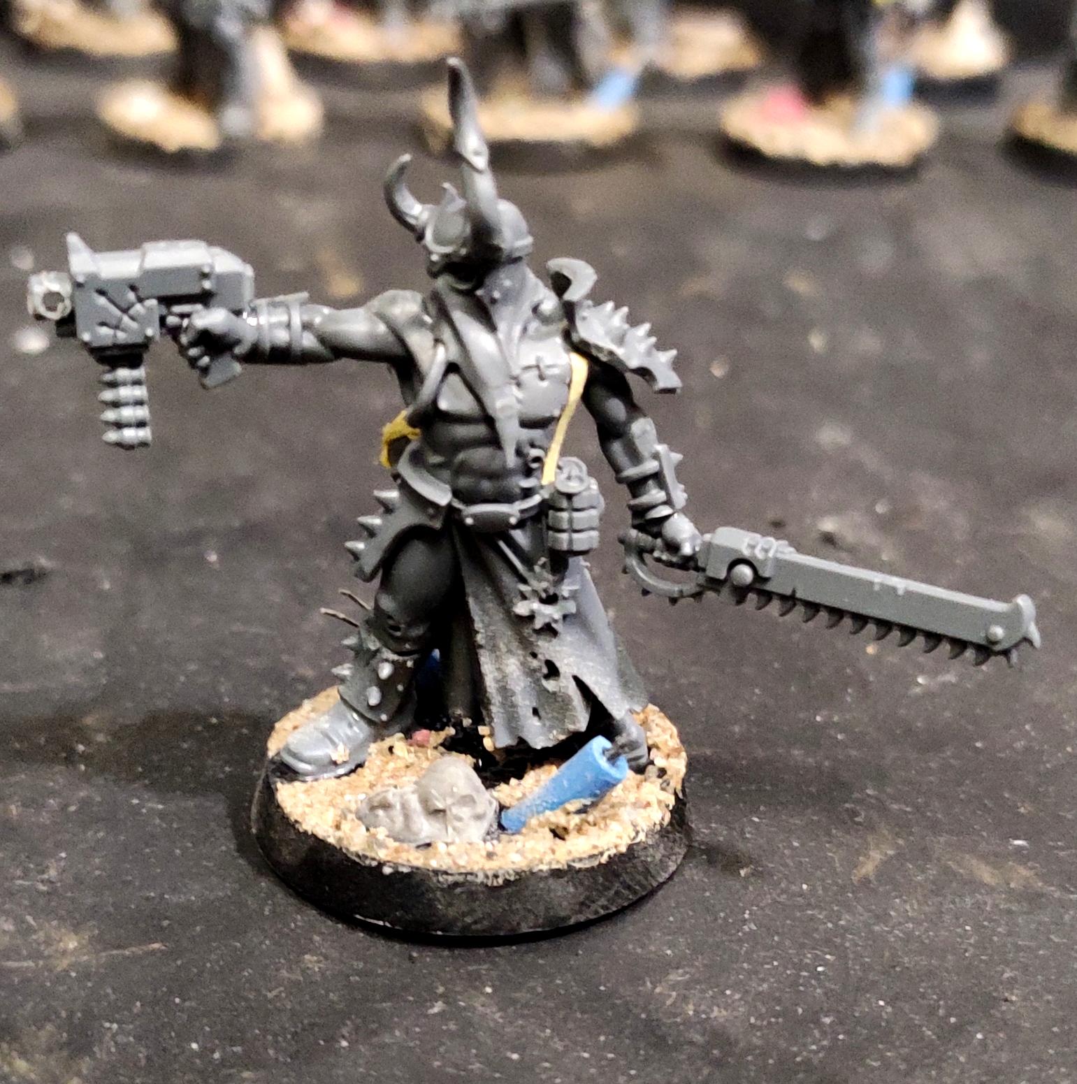 Bolt Pistol, Chain Sword, Chaos, Chaos Cultists, Conversion, Cult, Cult Leader, Cultists, Heresy, Heretics, Infantry, Kitbash, Lost And The Damned, Regiment, Renegade, Warhammer 40,000
