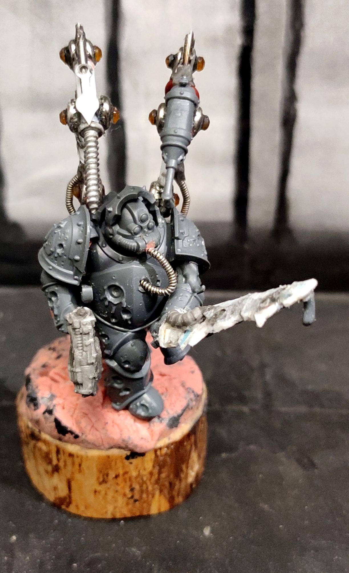 Biologus Putrifier, Blight, Chaos, Chaos Space Marines, Conversion, Death Guard, Decay, Disease, Heresy, Heretic Astartes, Infantry, Nurgle, Pestilence, Plague, Plague Marines, Plasma Pistol, Rot, Scratch Build, Sword, Traitor Legions, Warhammer 40,000, Work In Progress