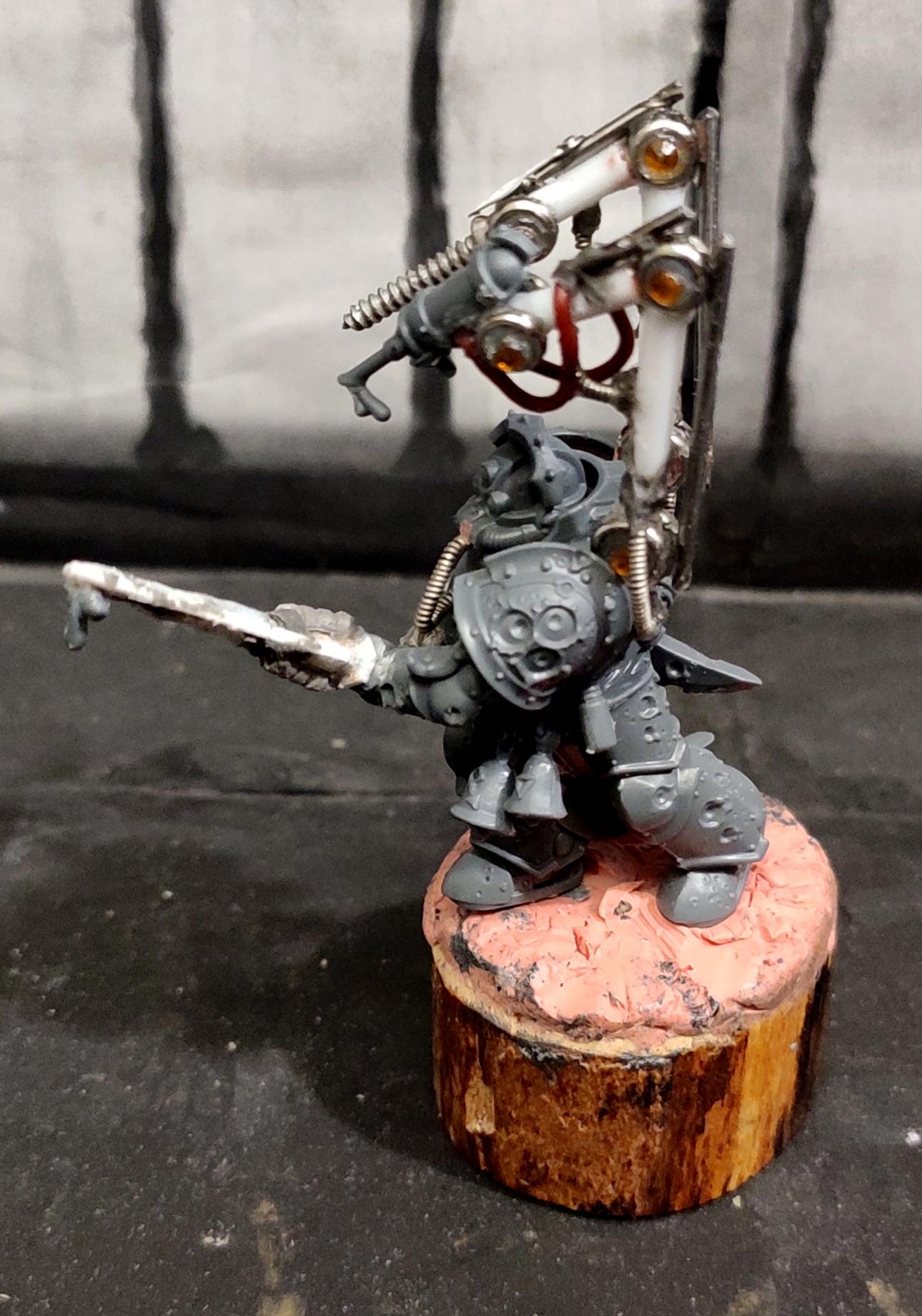 Biologus Putrifier, Blight, Chaos, Chaos Space Marines, Conversion, Death Guard, Decay, Disease, Heresy, Heretic Astartes, Infantry, Nurgle, Pestilence, Plague, Plague Marines, Plasma Pistol, Rot, Scratch Build, Sword, Traitor Legions, Warhammer 40,000, Work In Progress