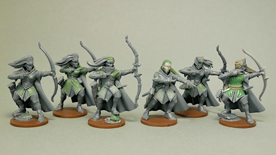 Archers, Elves, Finished Sister Scouts