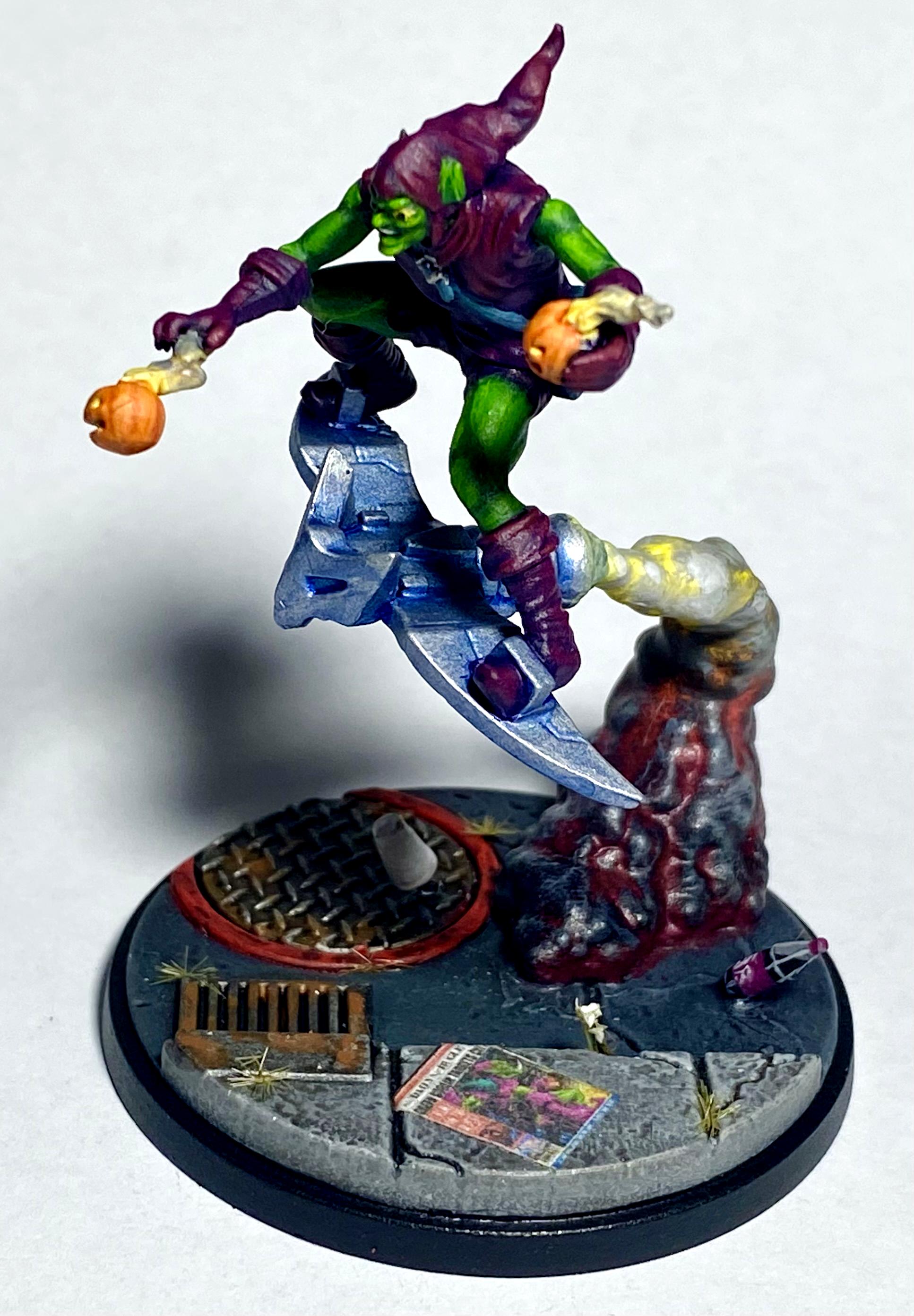Atomic Mass Games, Bomb, Green Goblin, Infinity., Marvel Crisis Protocol, Pumpkin, Rocket, Smoke, Spider Foes, Tab