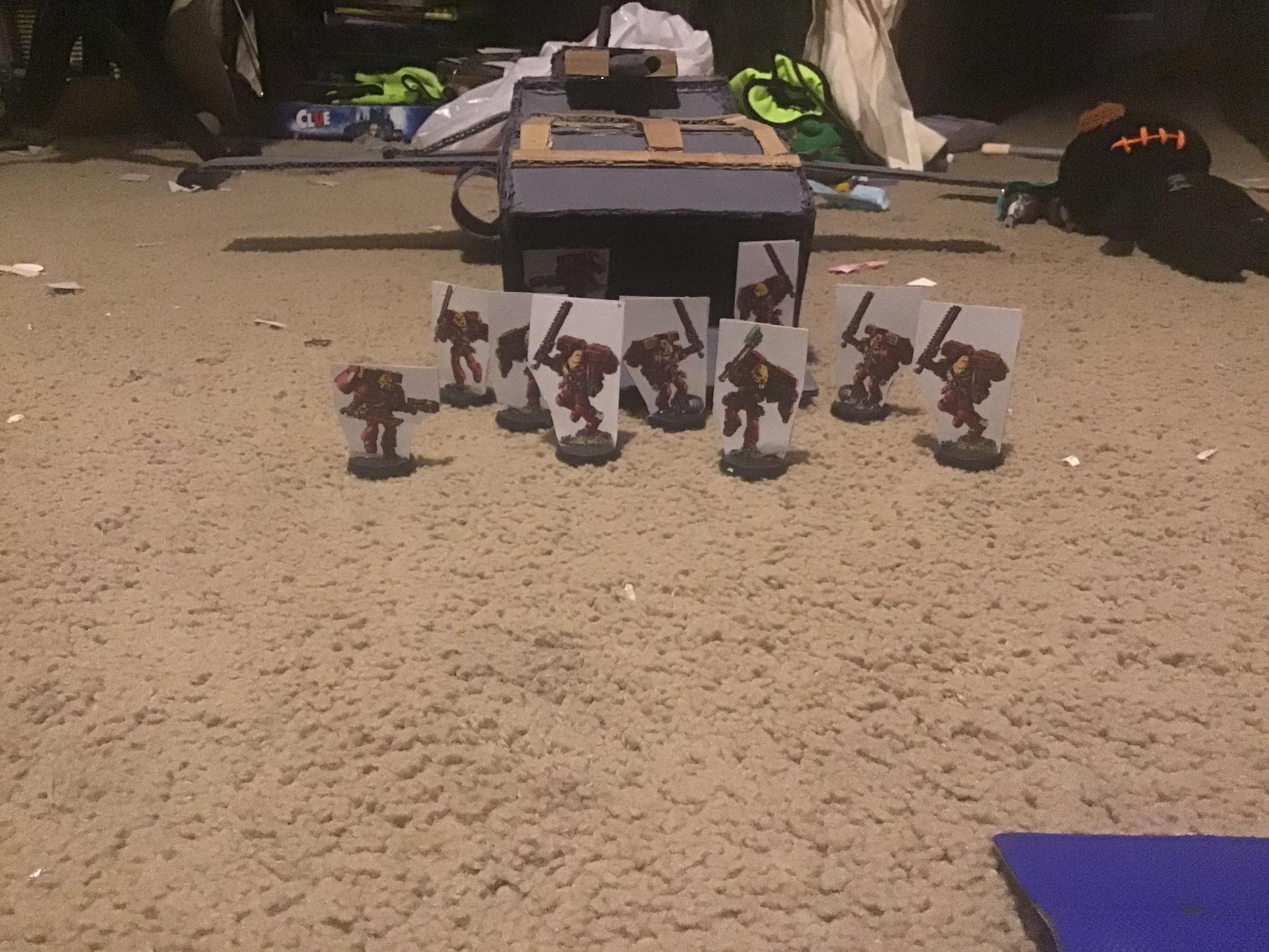 And finally an action shot of the marines leaving the gunship