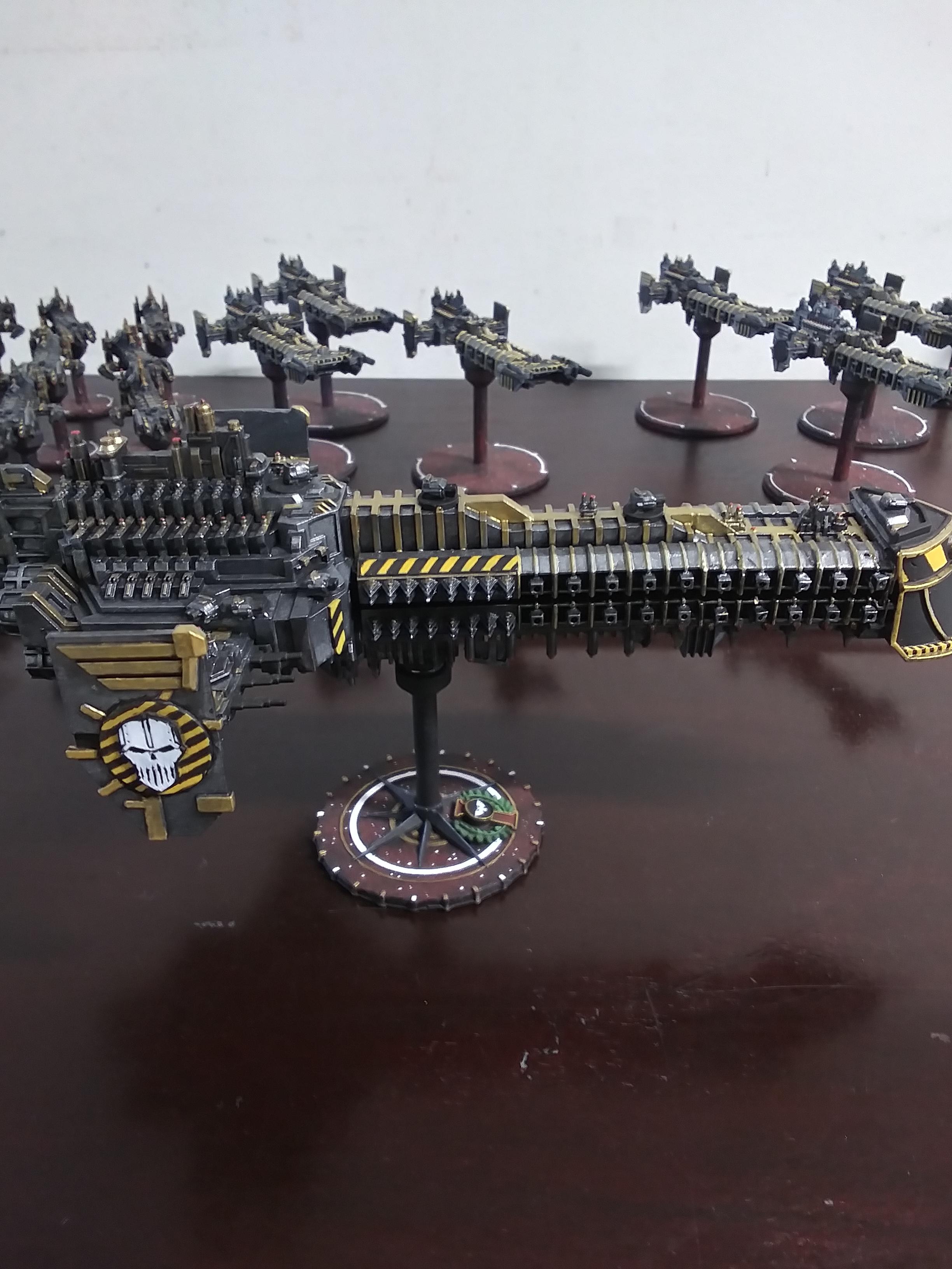 30k bfg fleet iron warriors w.i.p