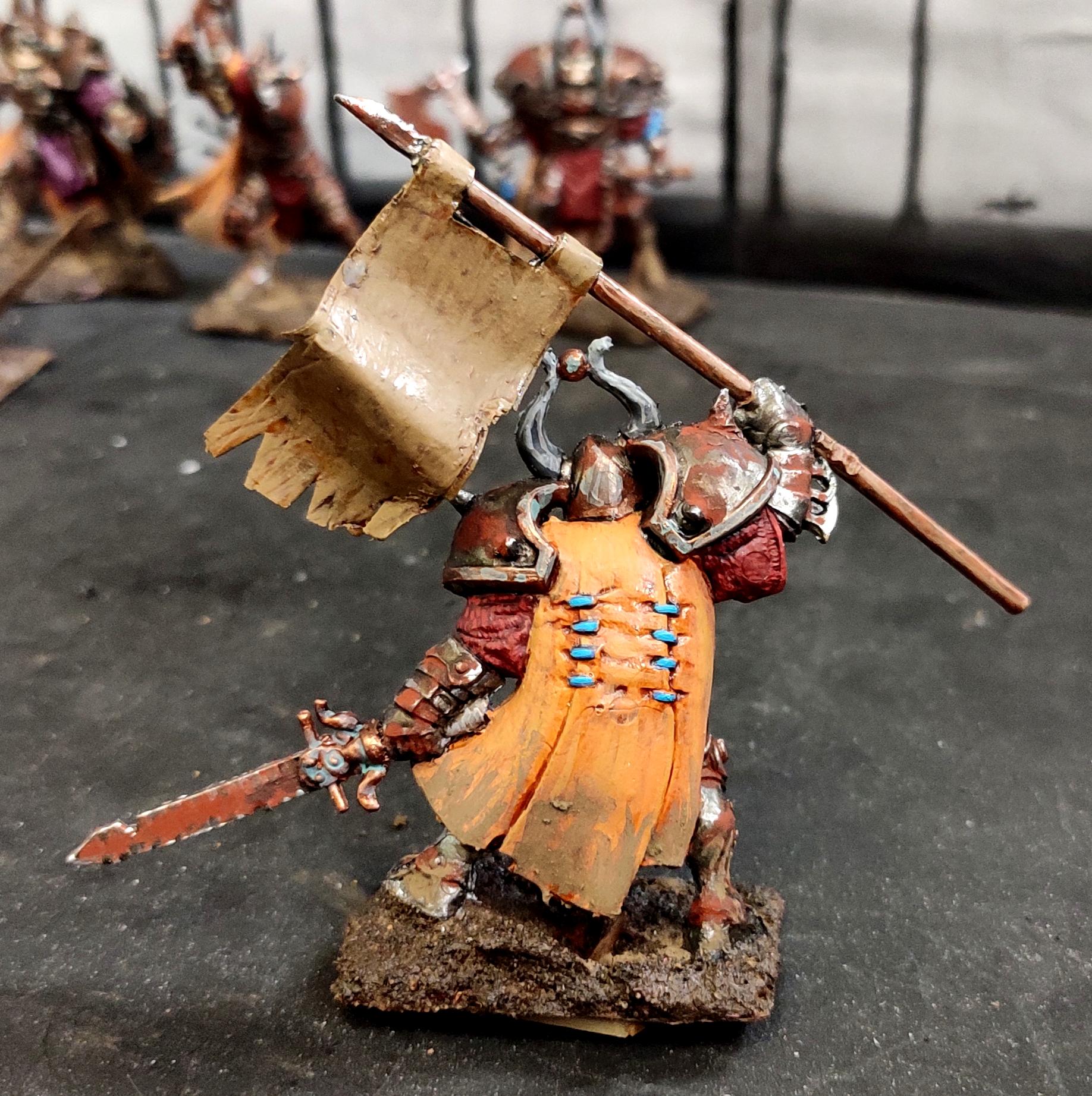 Banner, Conversion, Death Knight, Fantasy Battles, From Russia, Guardians Of Darkness, Infantry, Knights, Necromancy, Regiment, Rust, Sword, Technolog, Tehnolog, Undead