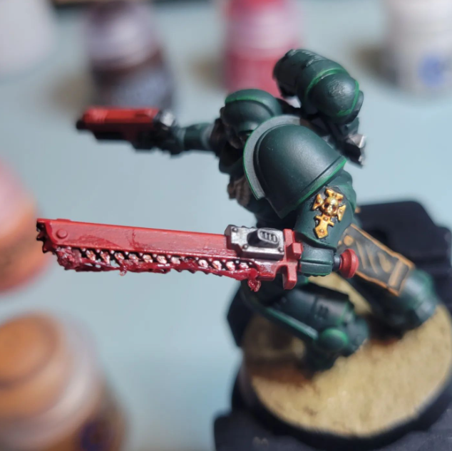 Blood, Chainsword, Primaris, Space Marines