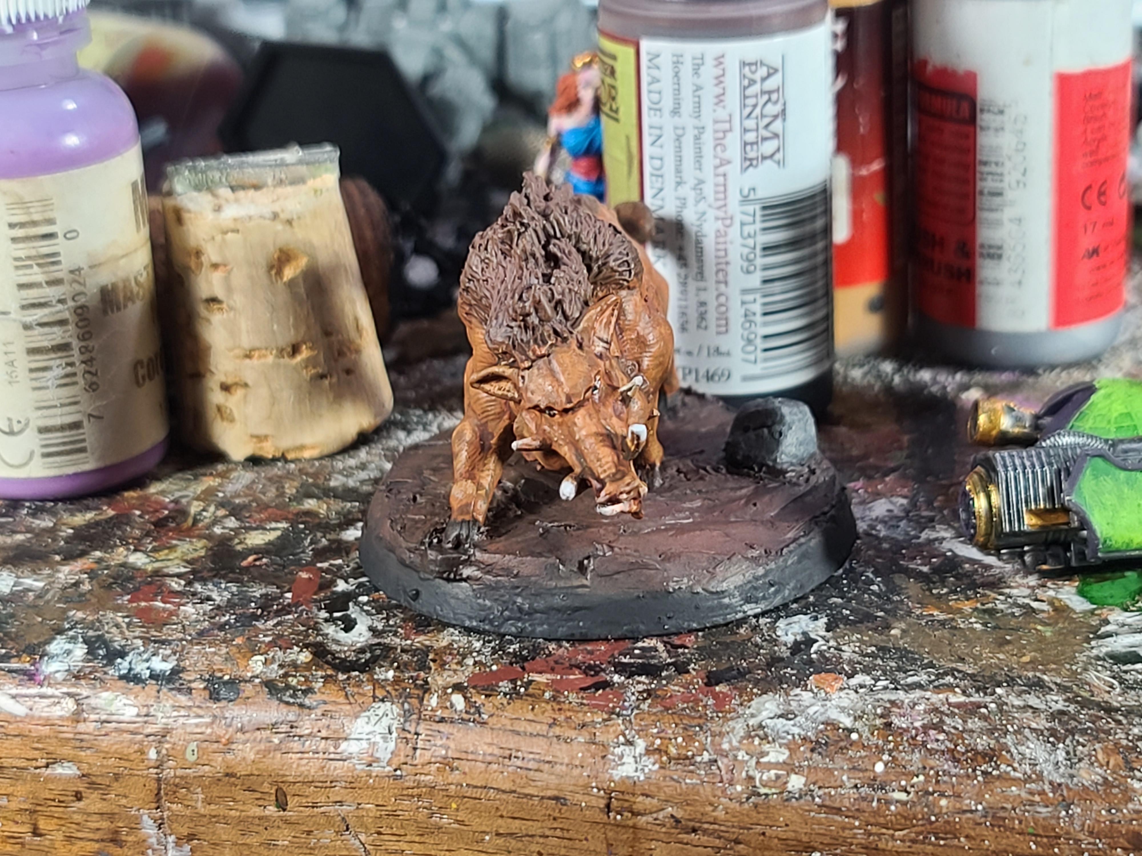 Boar, Bones, Bones Black, Giant Boar, Reaper Miniatures