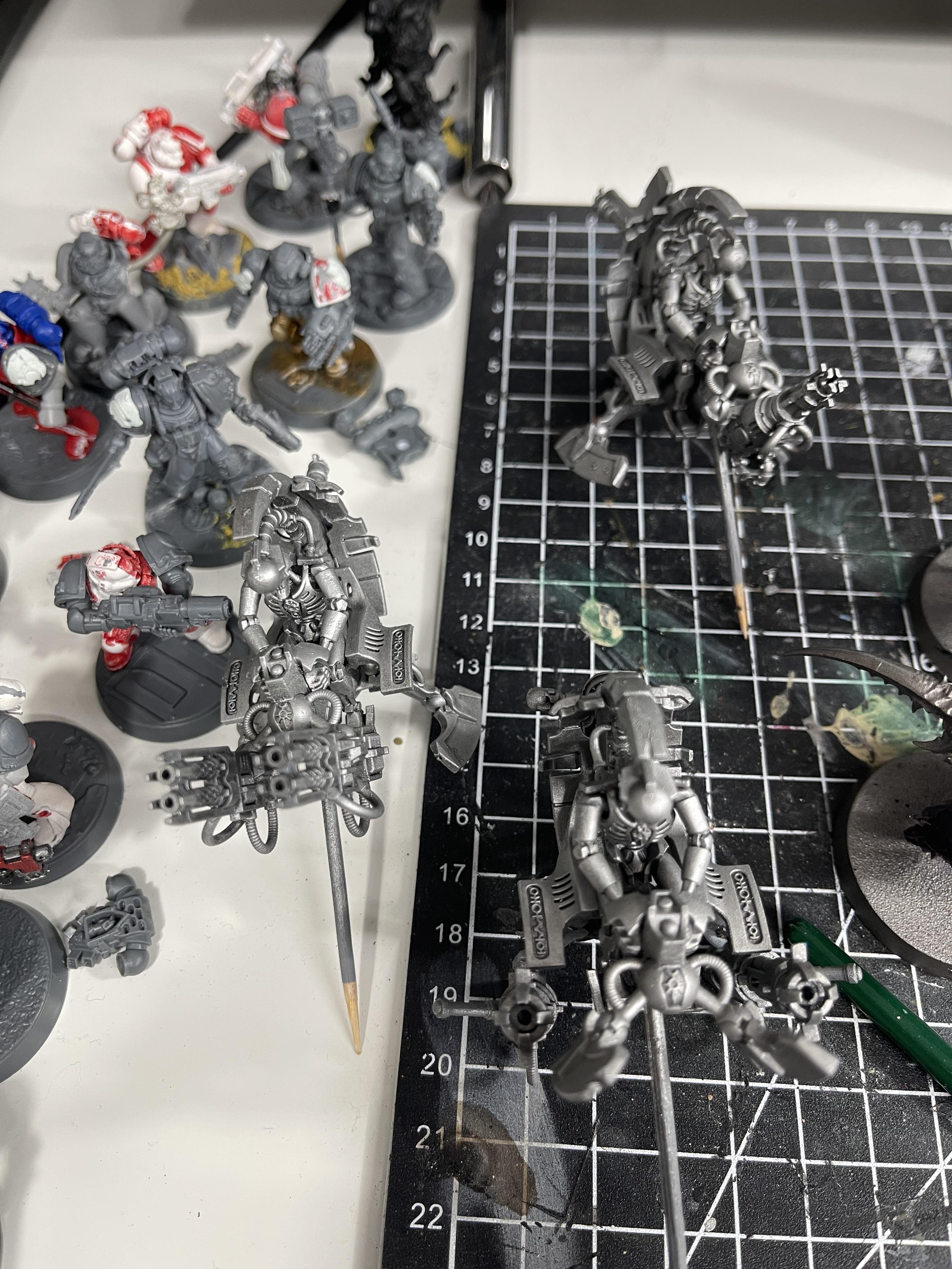 Necrons, Tomb Blades, Warhammer 40,000, Work In Progress
