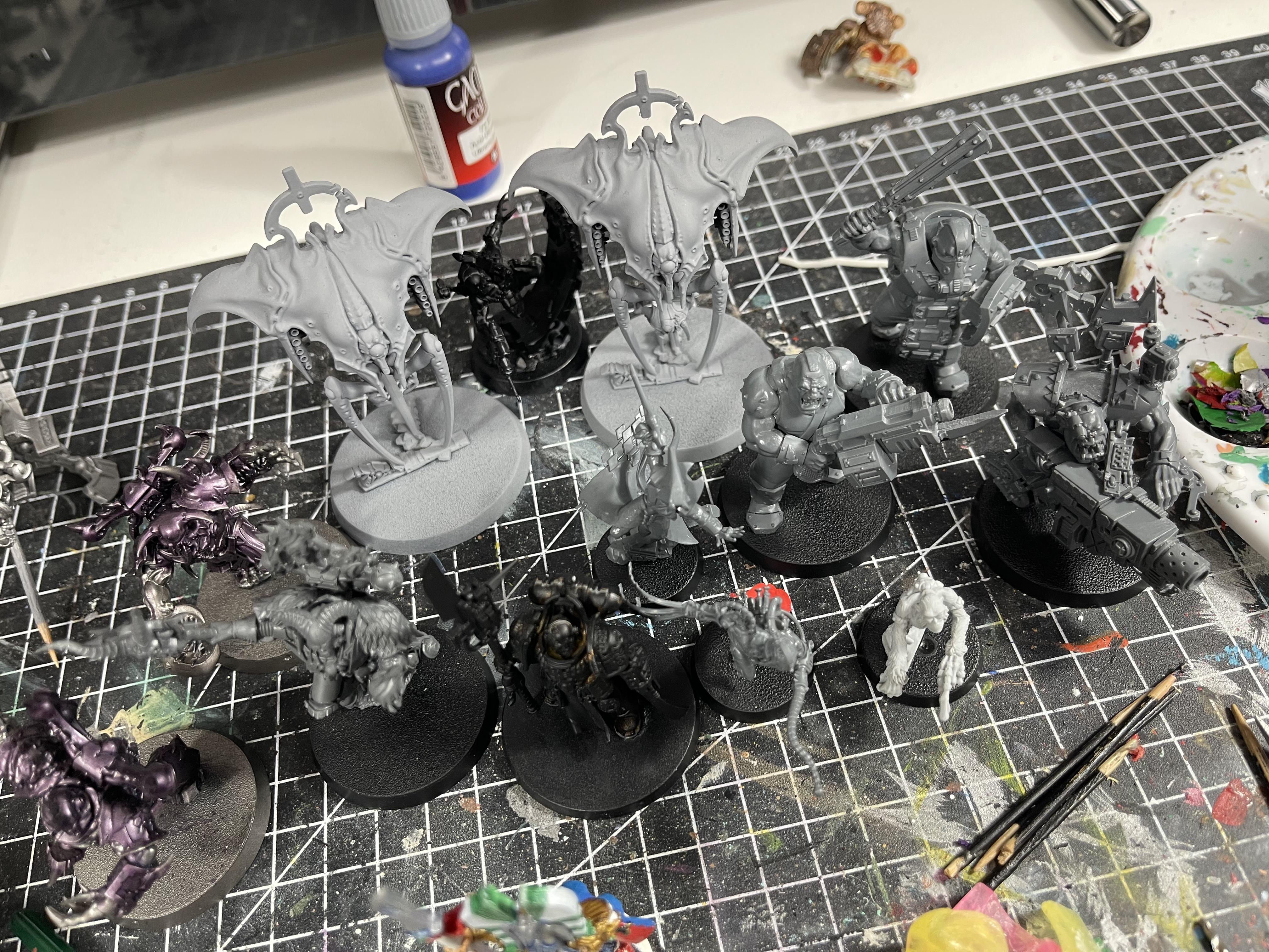 Ascension, Blackstone Fortress, Bulgryn, Deathwatch Watch Captain, Eversor Assassin, Flash Git, Greater Possessed, Guardian Drone, Jokaero, Master Of Possession, Ogryns, Solitaire, Warhammer 40,000