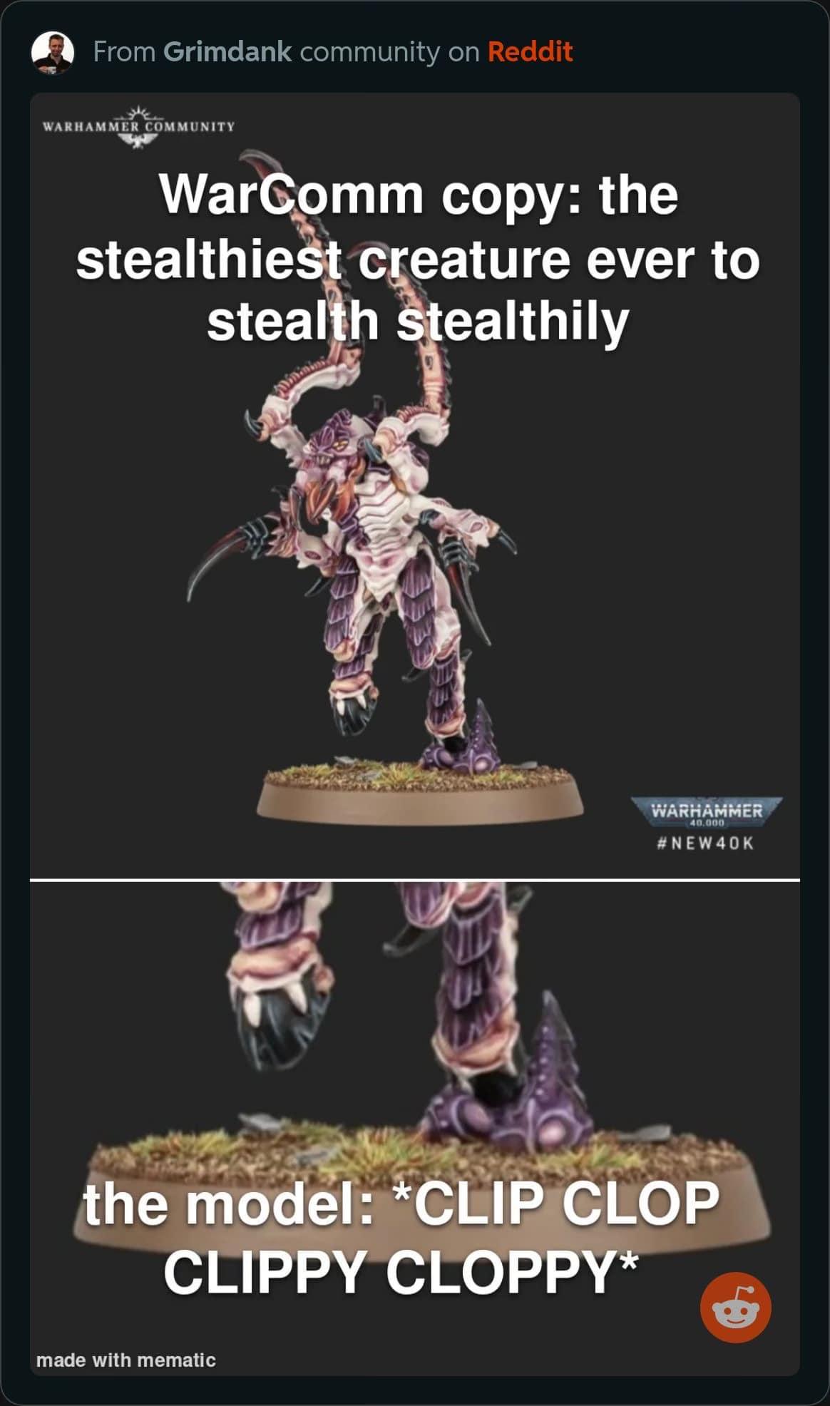 Tyranid Leaper Meme