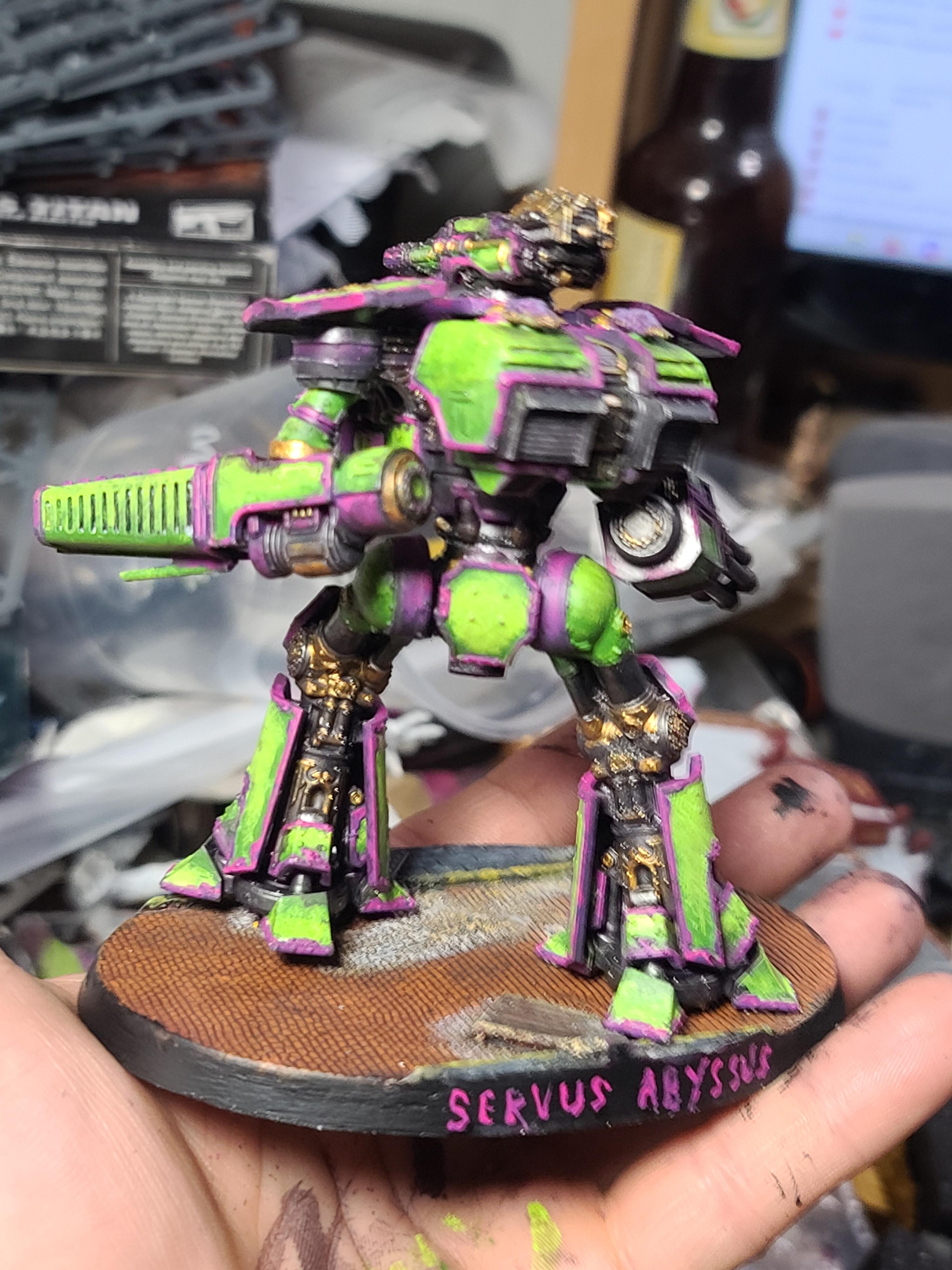 6mm, Adeptus Titanicus, Conversion, Games Workshop, Reaver, Sculpting, Titan