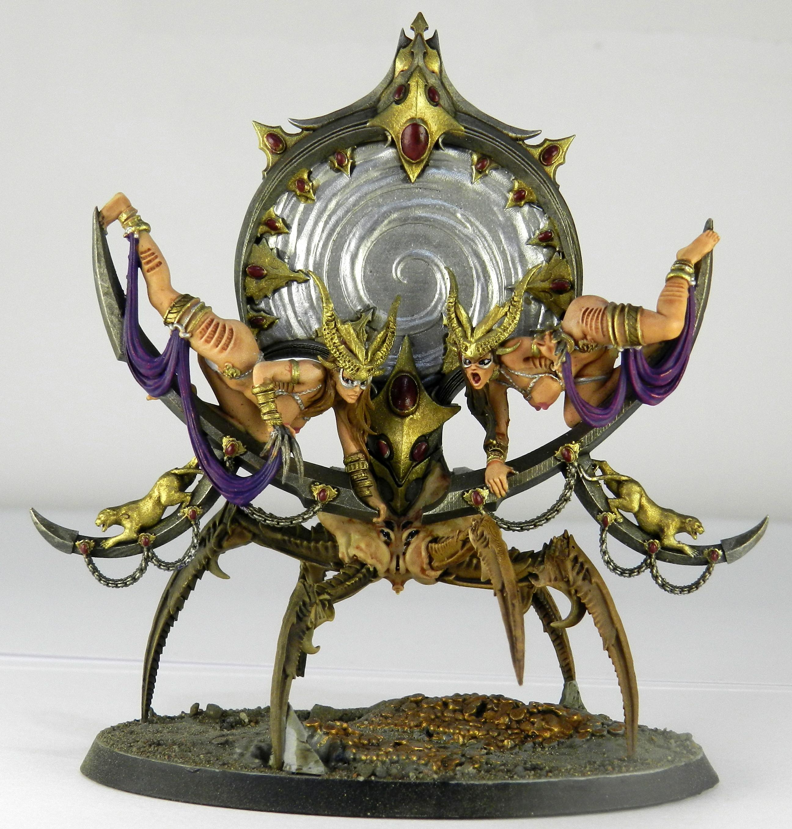 3dprint, Chaos, Female, Mirror, Slaanesh
