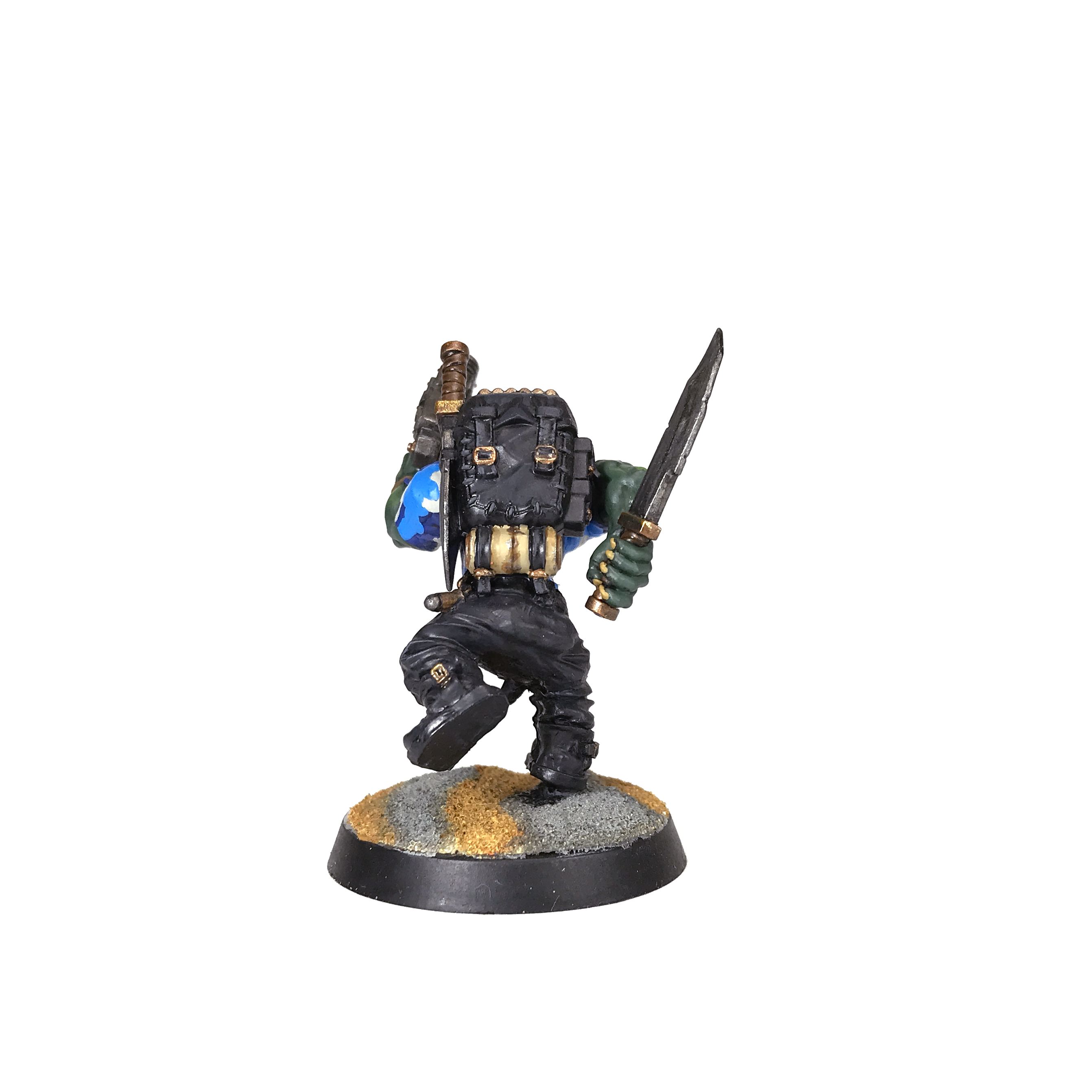 Boy, Camouflage, Choppa, Deathskulls, Greenstuff, Kitbash, Kommando, Octarius, Orks, Slugga, Warhammer 40,000